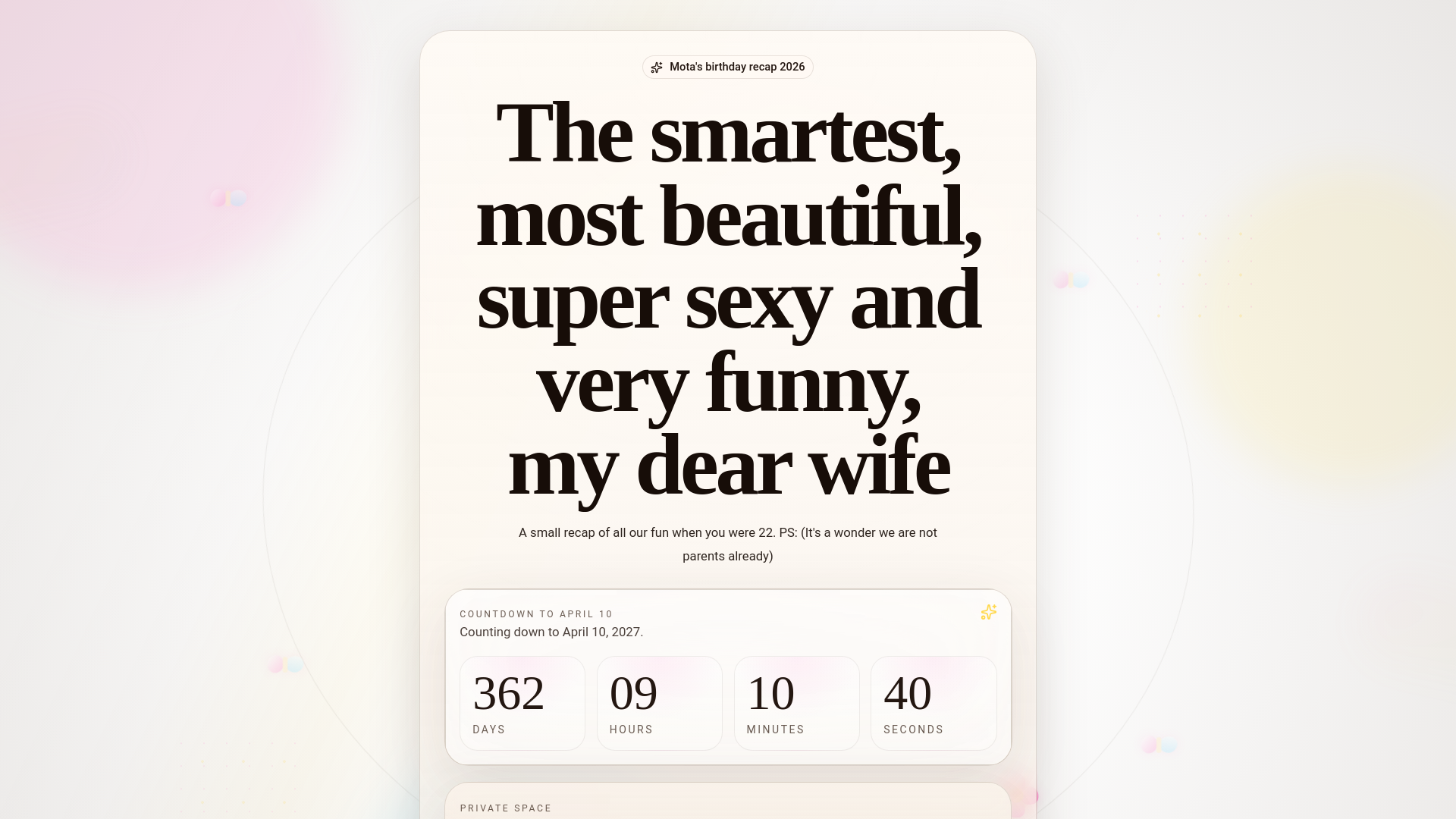 website screenshot of https://happybirthdaypratishtha.com/