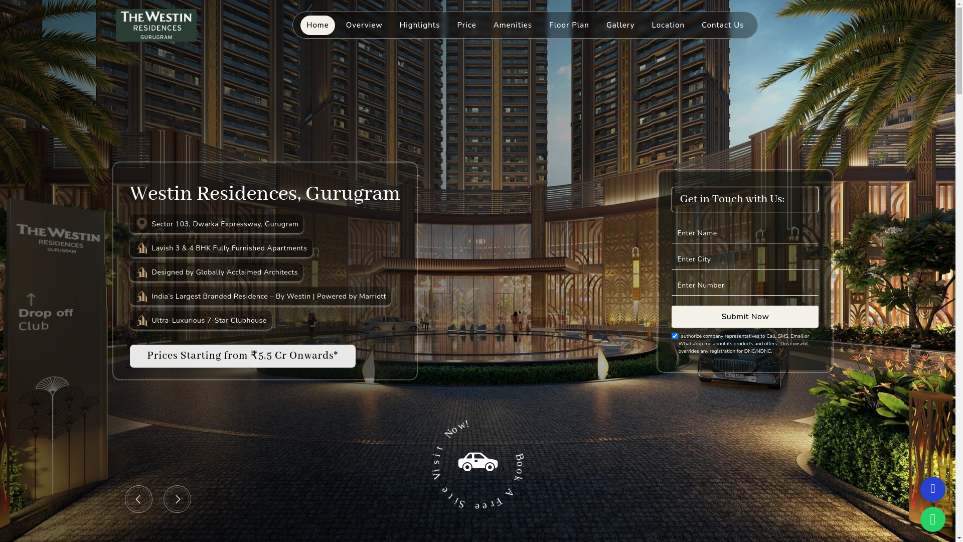 website screenshot of https://westinresidencesihs.pages.dev/