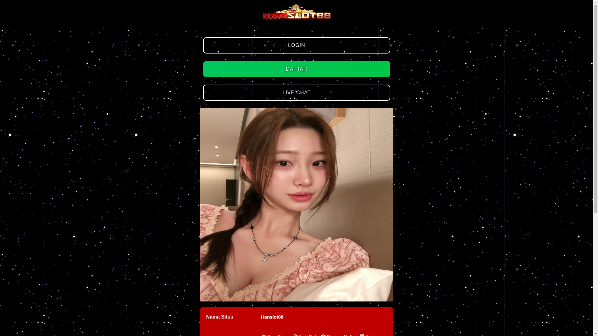website screenshot of https://hanslot88oke.pages.dev/