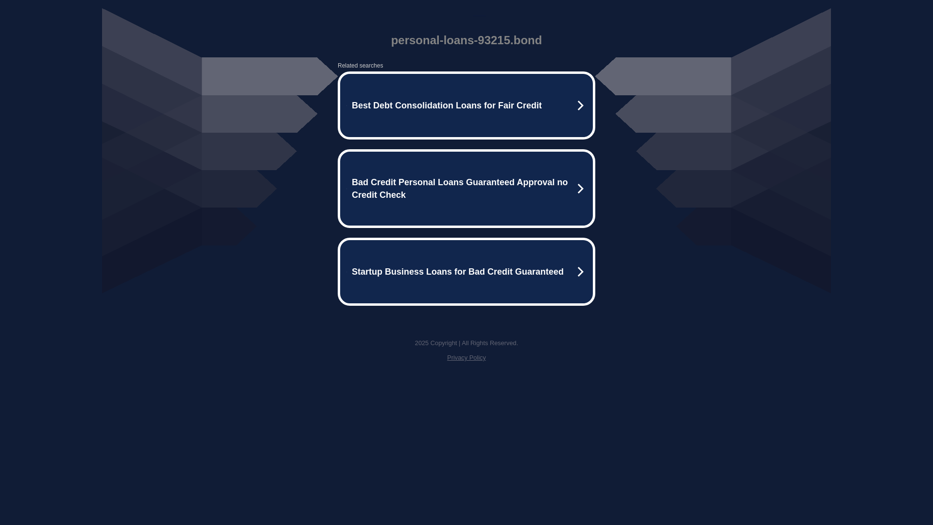 website screenshot of https://personal-loans-93215.bond/