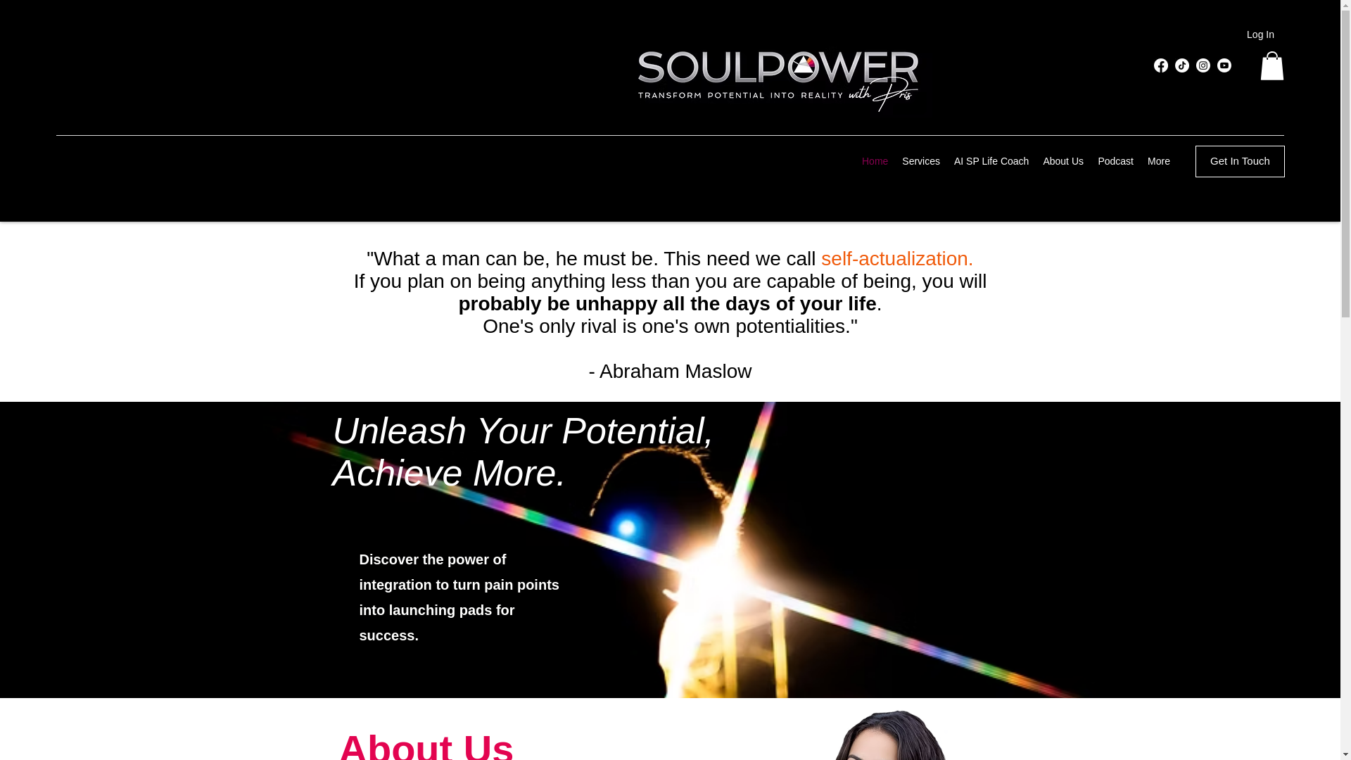 website screenshot of https://soulpowerpris.com/