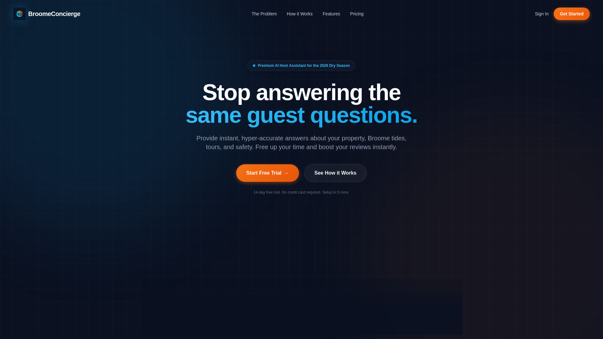 website screenshot of https://broome-concierge-lp.pages.dev/