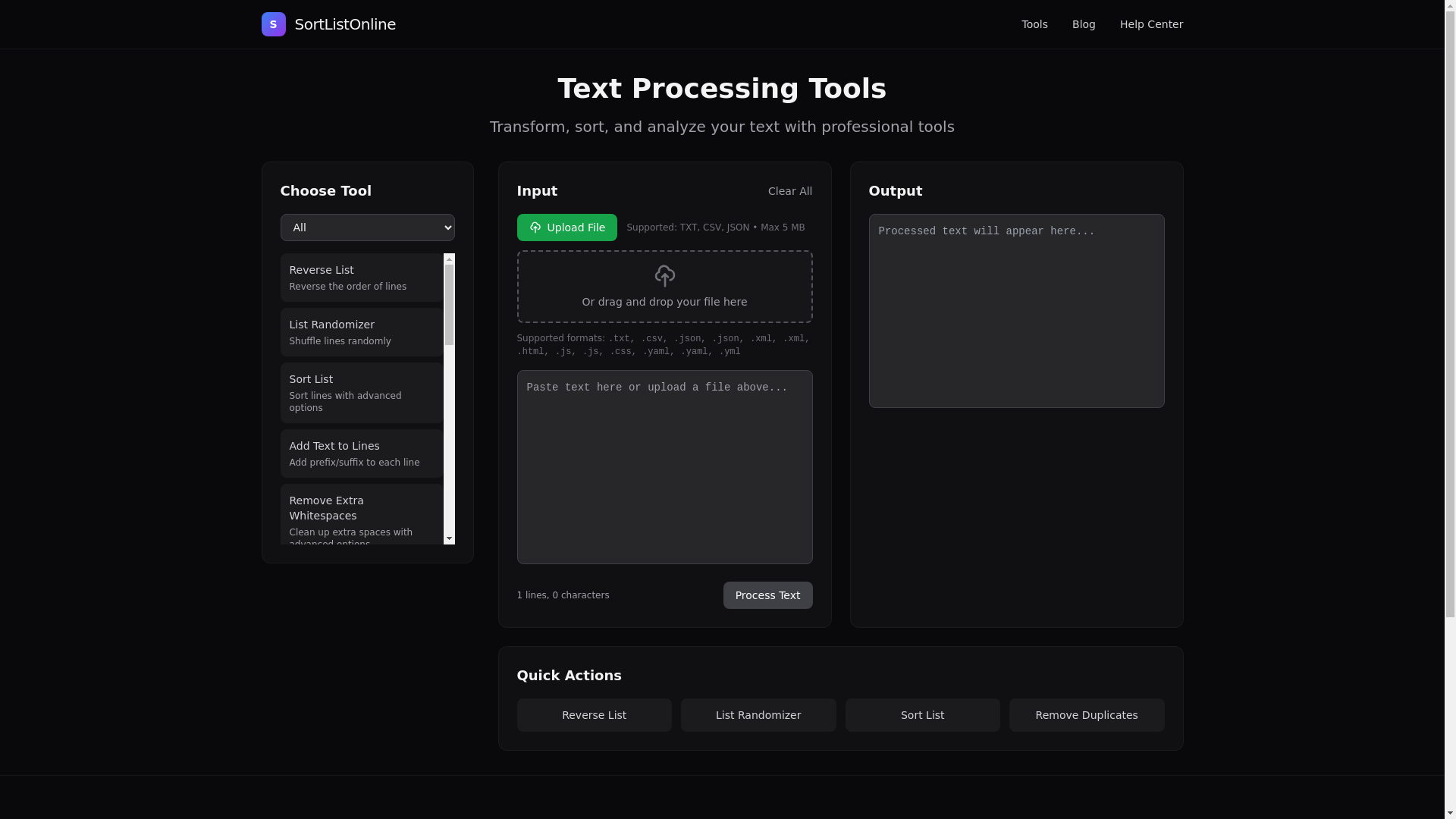 website screenshot of https://sortlistonline.com/