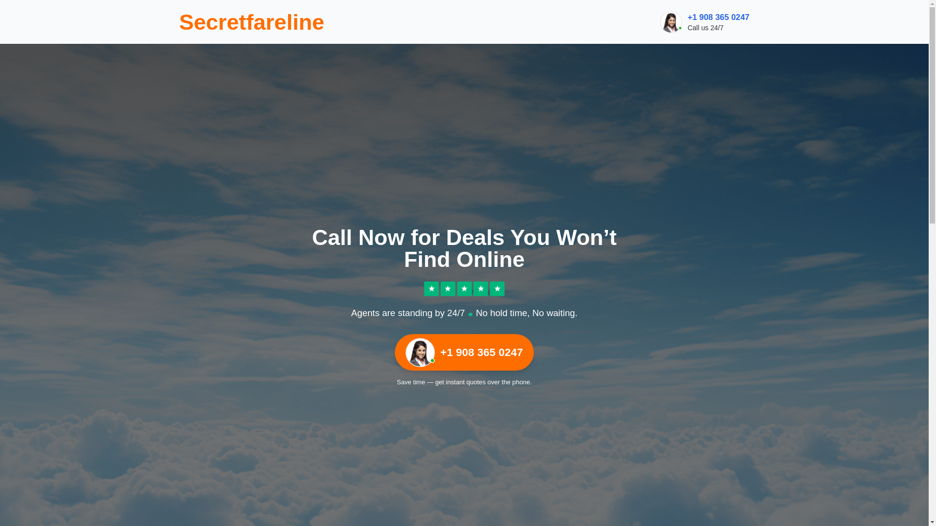 website screenshot of https://secretfareline.com/