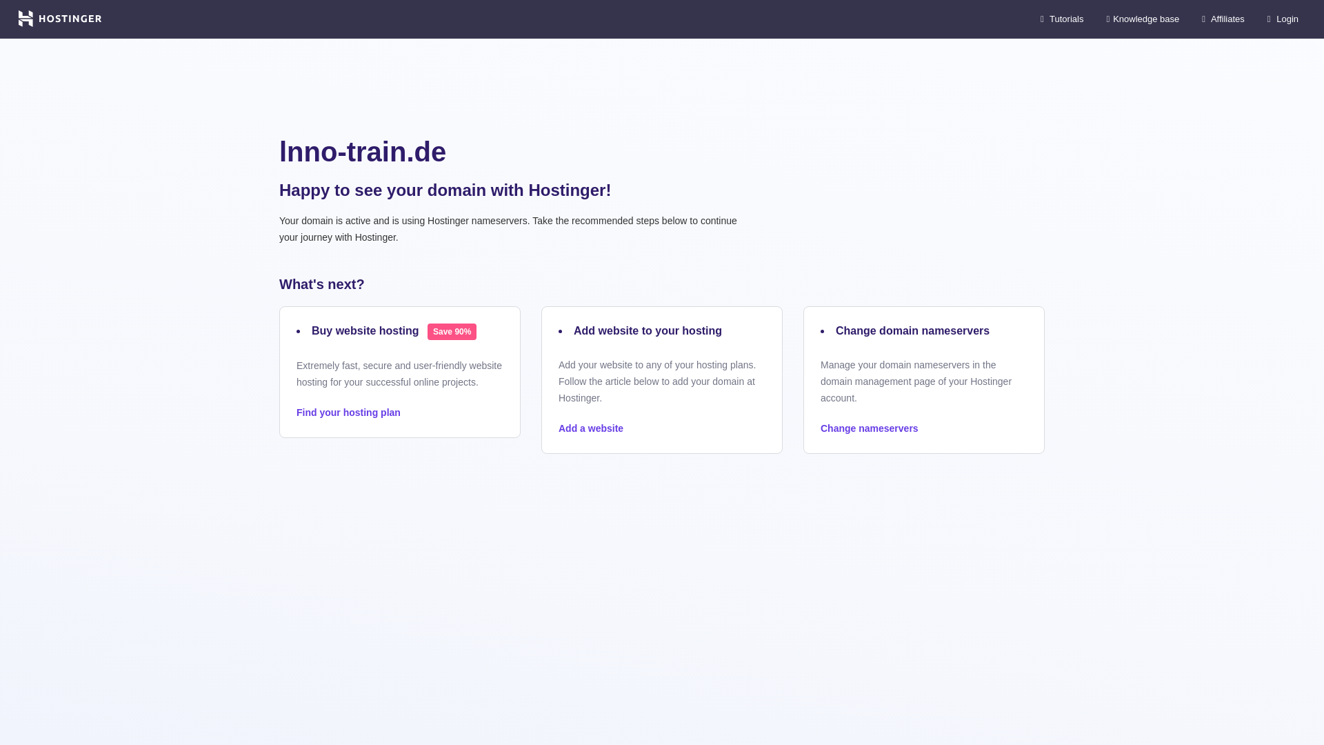 website screenshot of https://lnno-train.de/