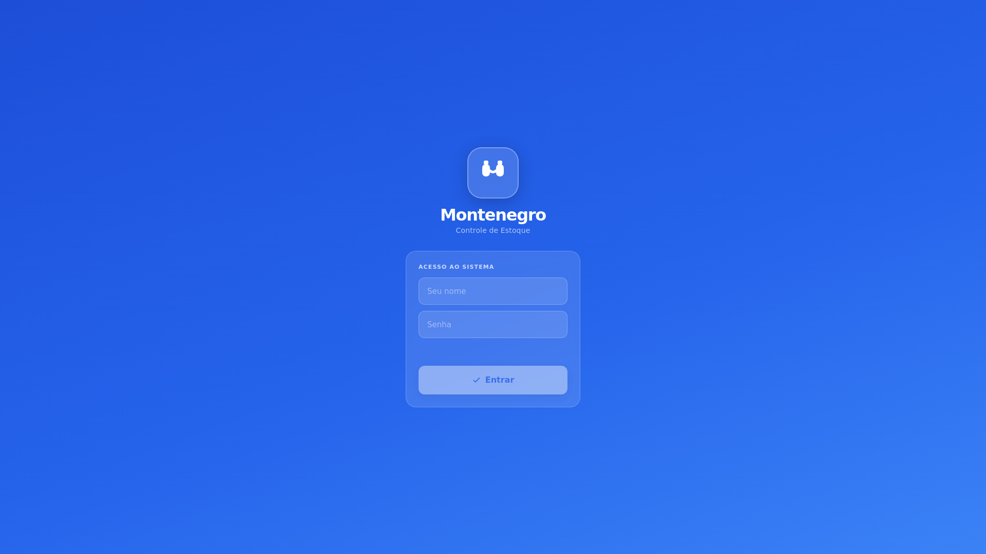 website screenshot of https://montenegro-estoque.pages.dev/