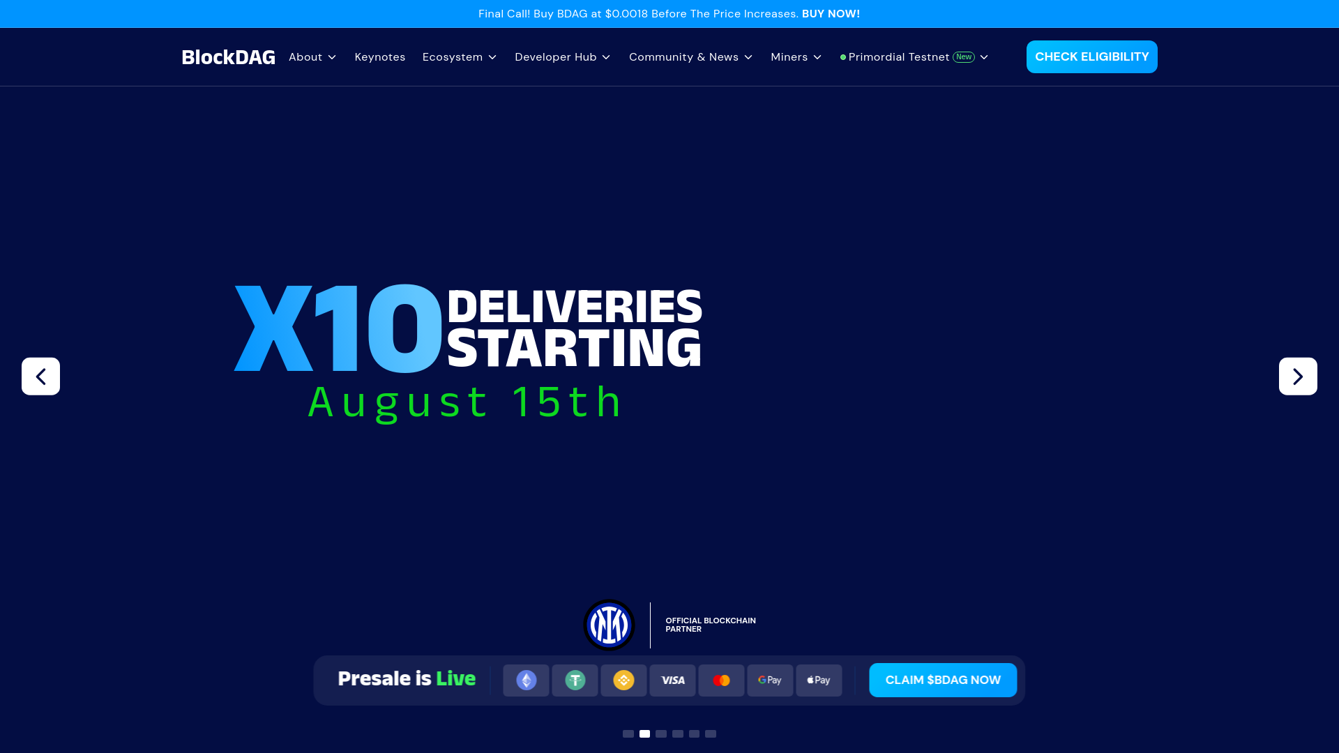 website screenshot of https://blockdagearlybird.pages.dev