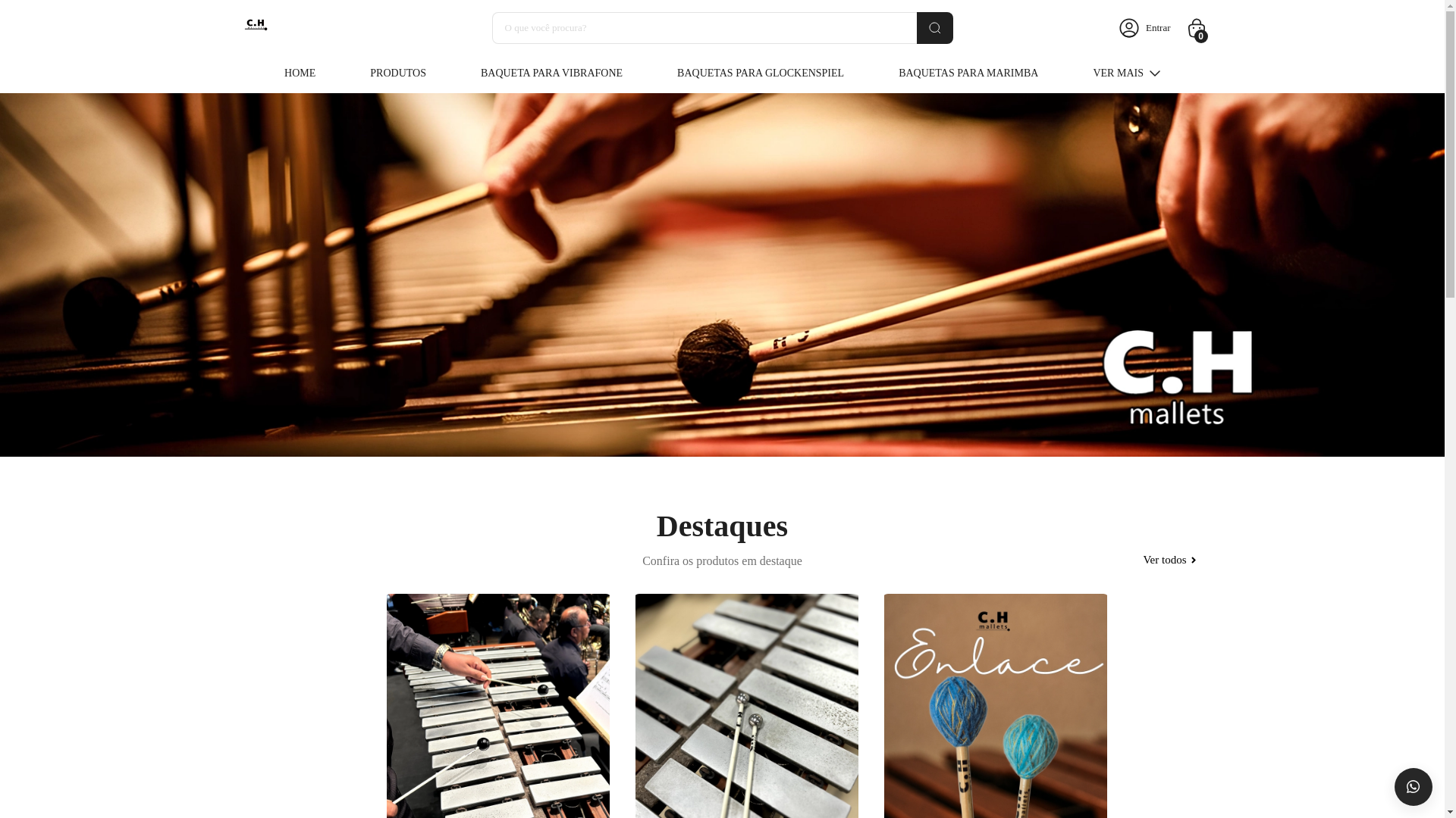 website screenshot of https://chmallets.com.br/