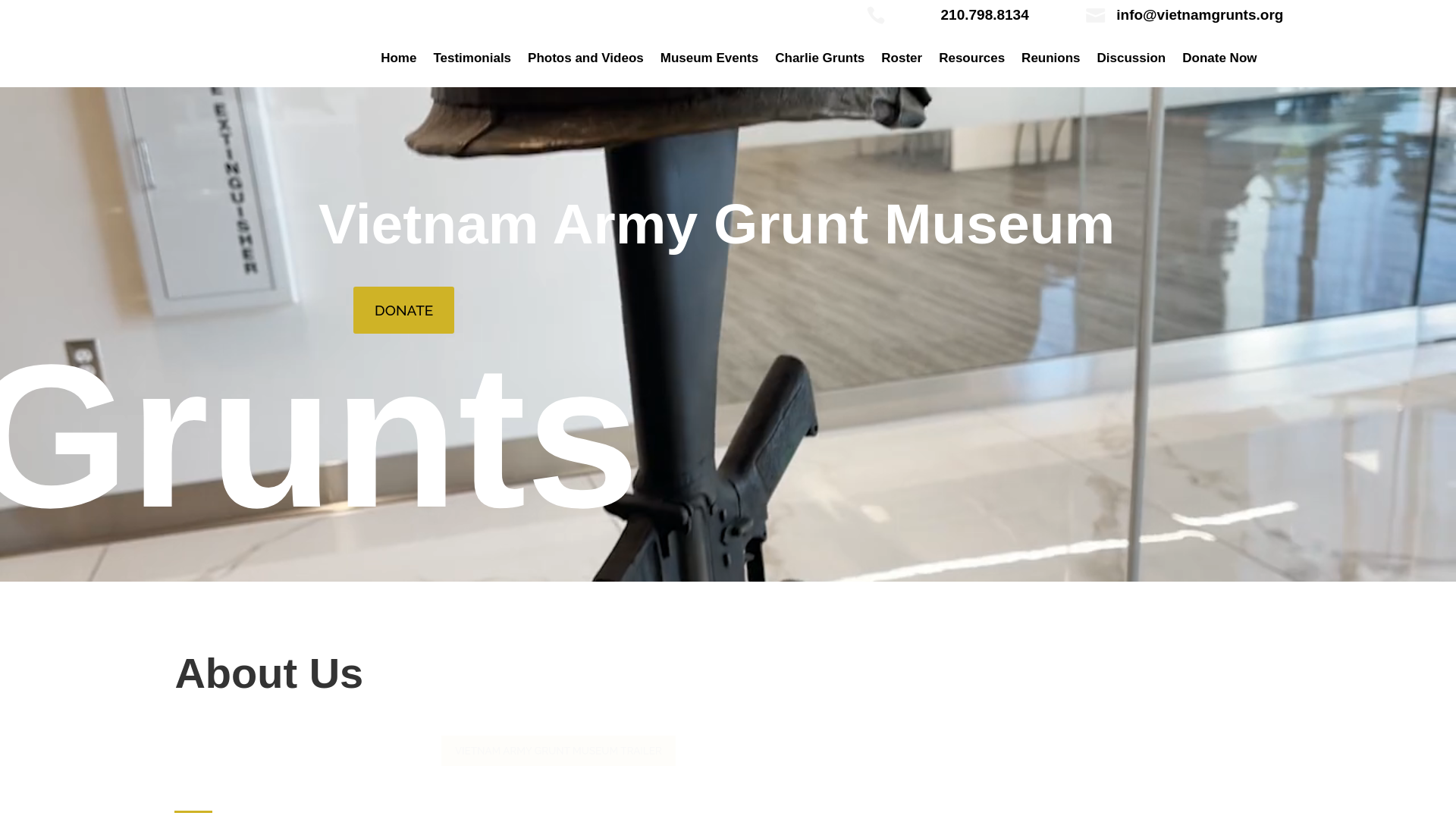 website screenshot of https://vietnamgrunts.org/