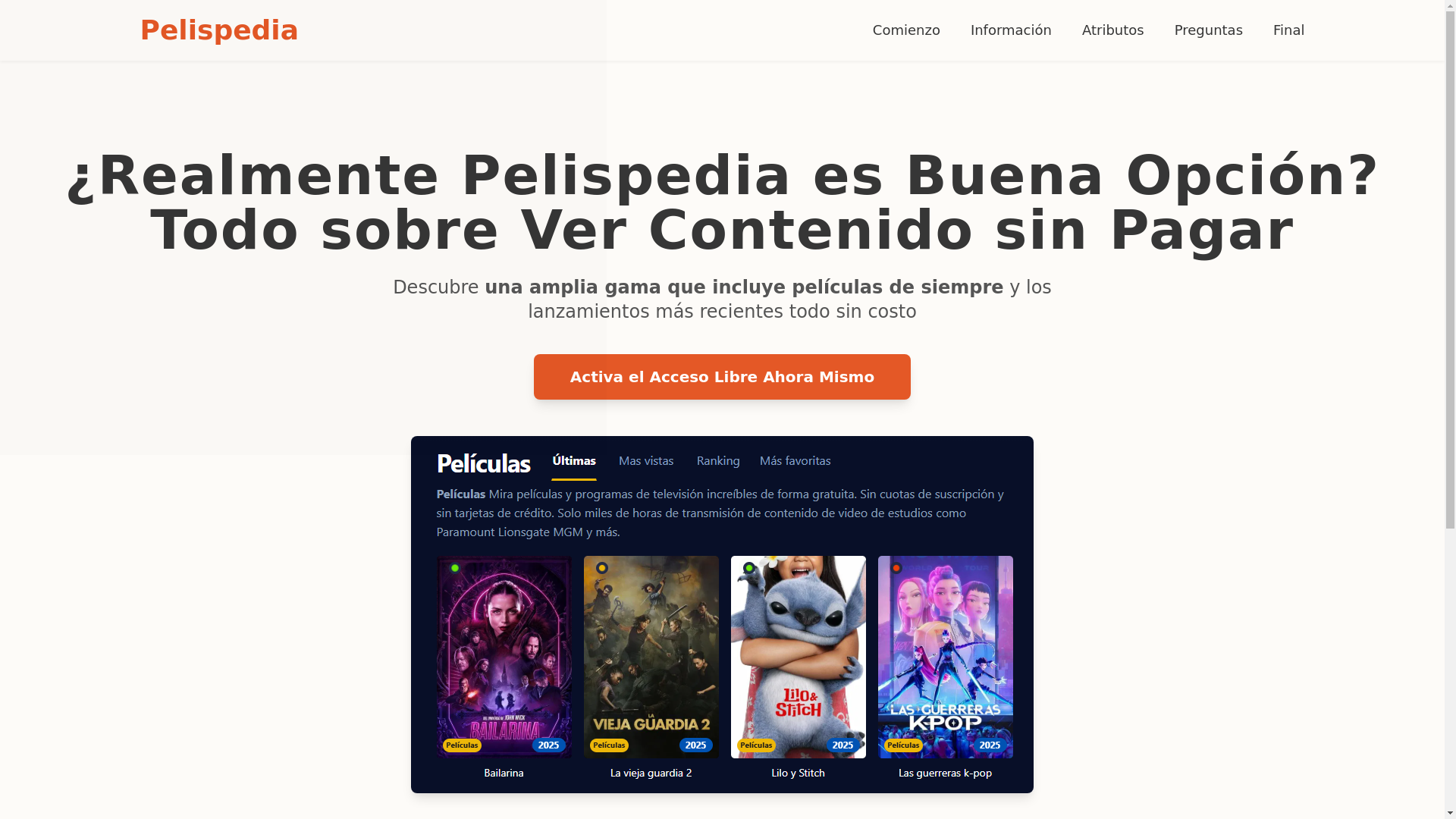 website screenshot of https://pelispedia-n4pg.pages.dev/