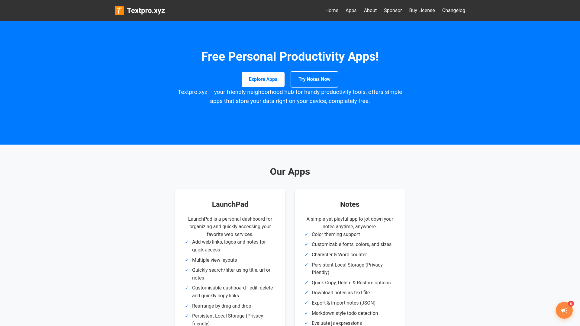 website screenshot of https://textpro.pages.dev/