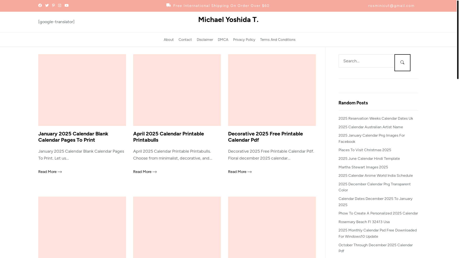 website screenshot of https://michaelyoshidat.pages.dev/