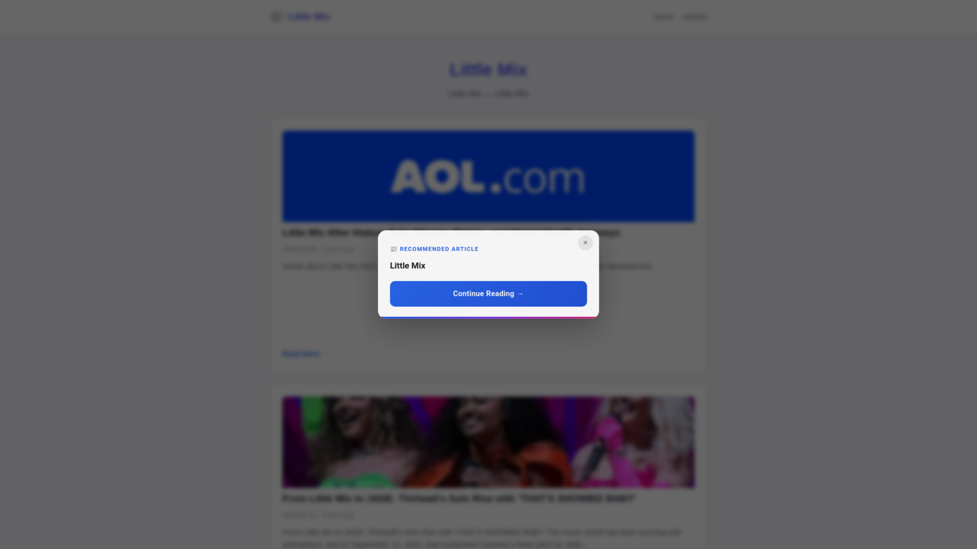 website screenshot of https://little-mix.pages.dev/