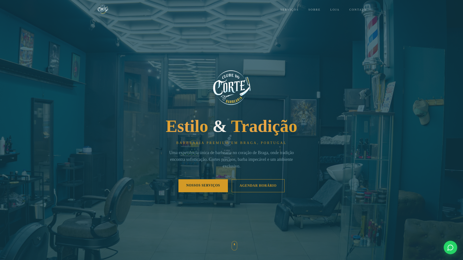 website screenshot of https://clubedocorte.pt/