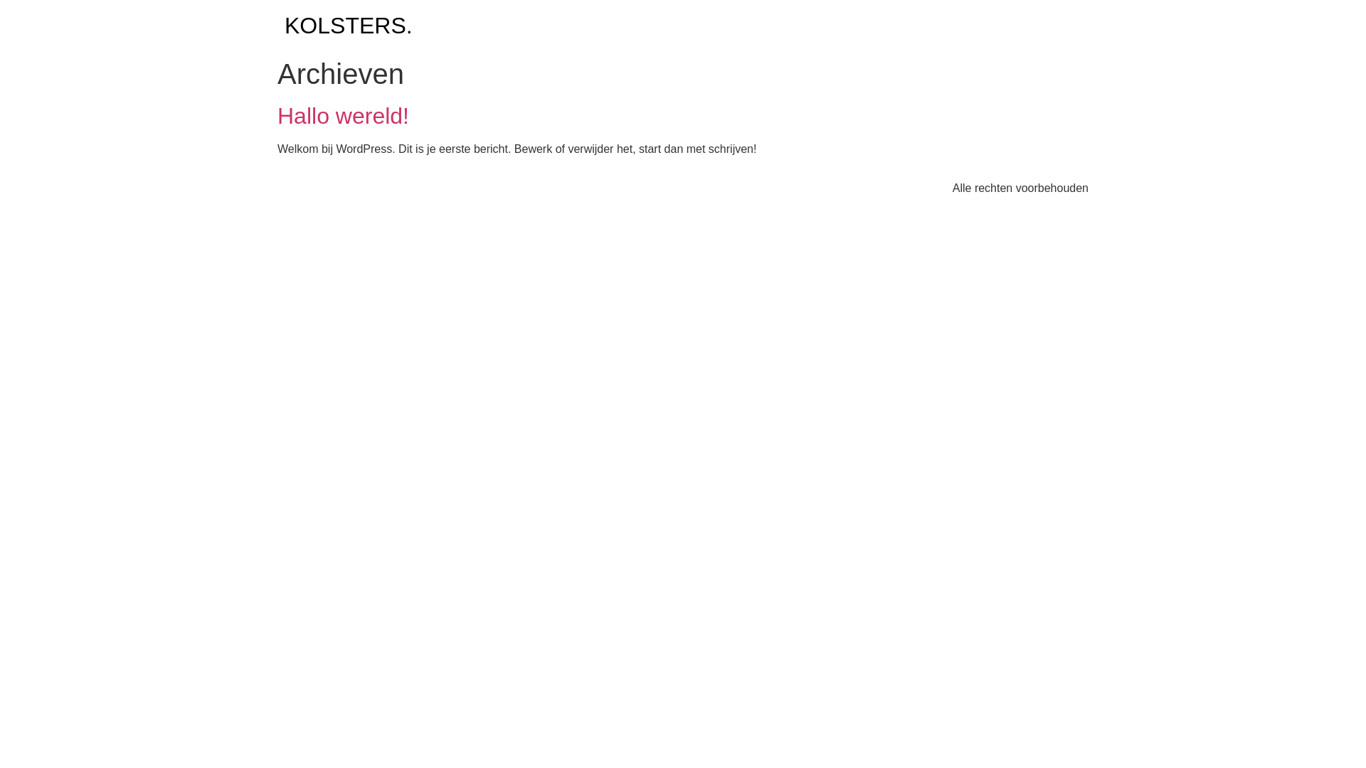 website screenshot of https://kolsters.tech