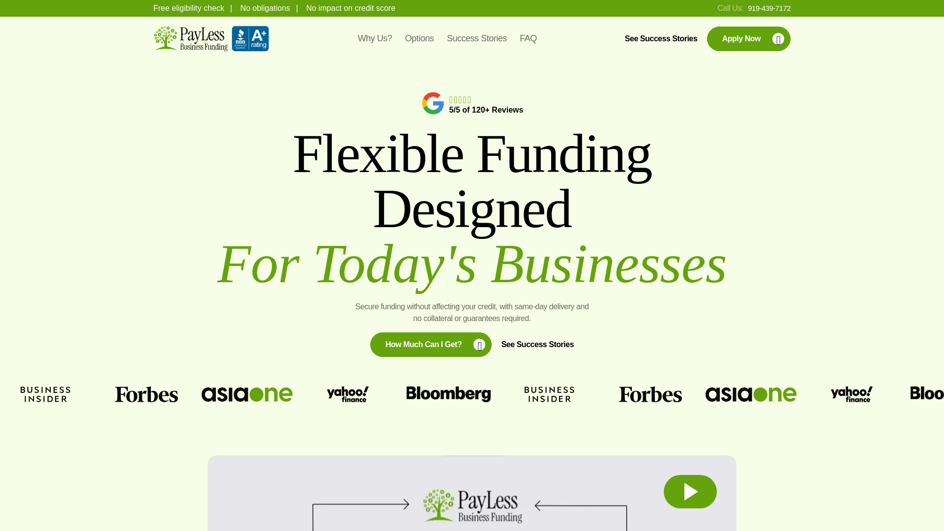 website screenshot of https://paylesscommercialcapital.info