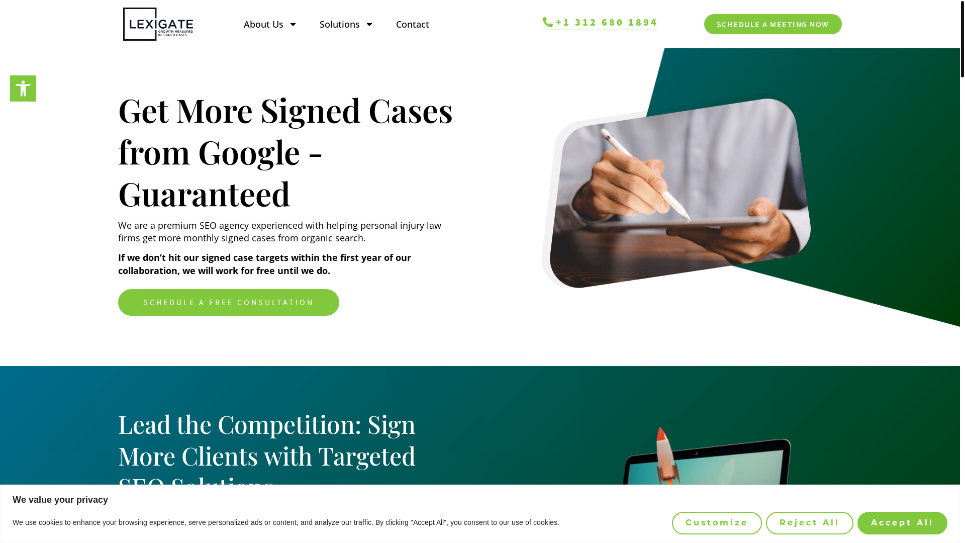 website screenshot of https://lexigate.click/