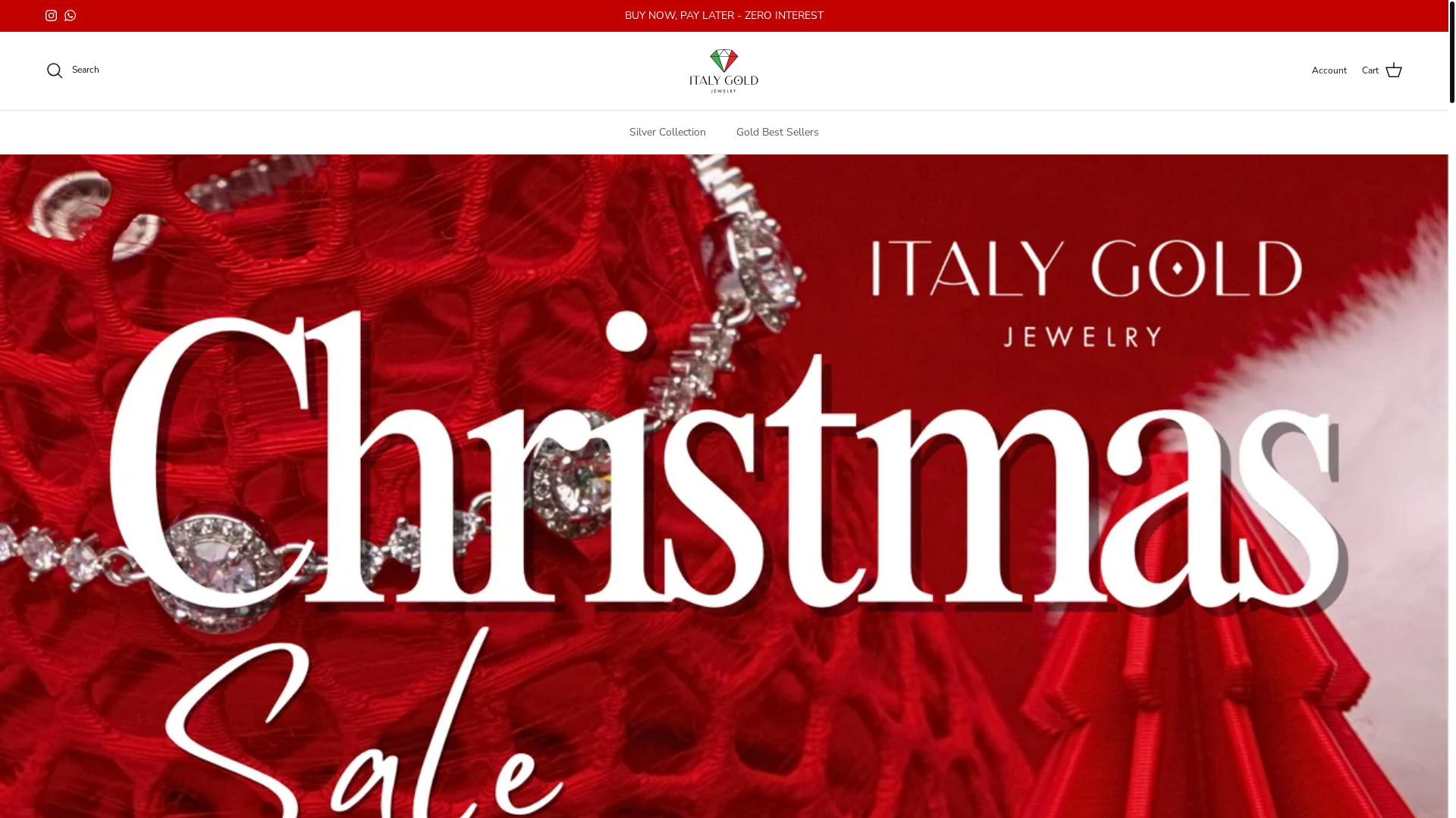 website screenshot of https://silverbyitalygold.com/