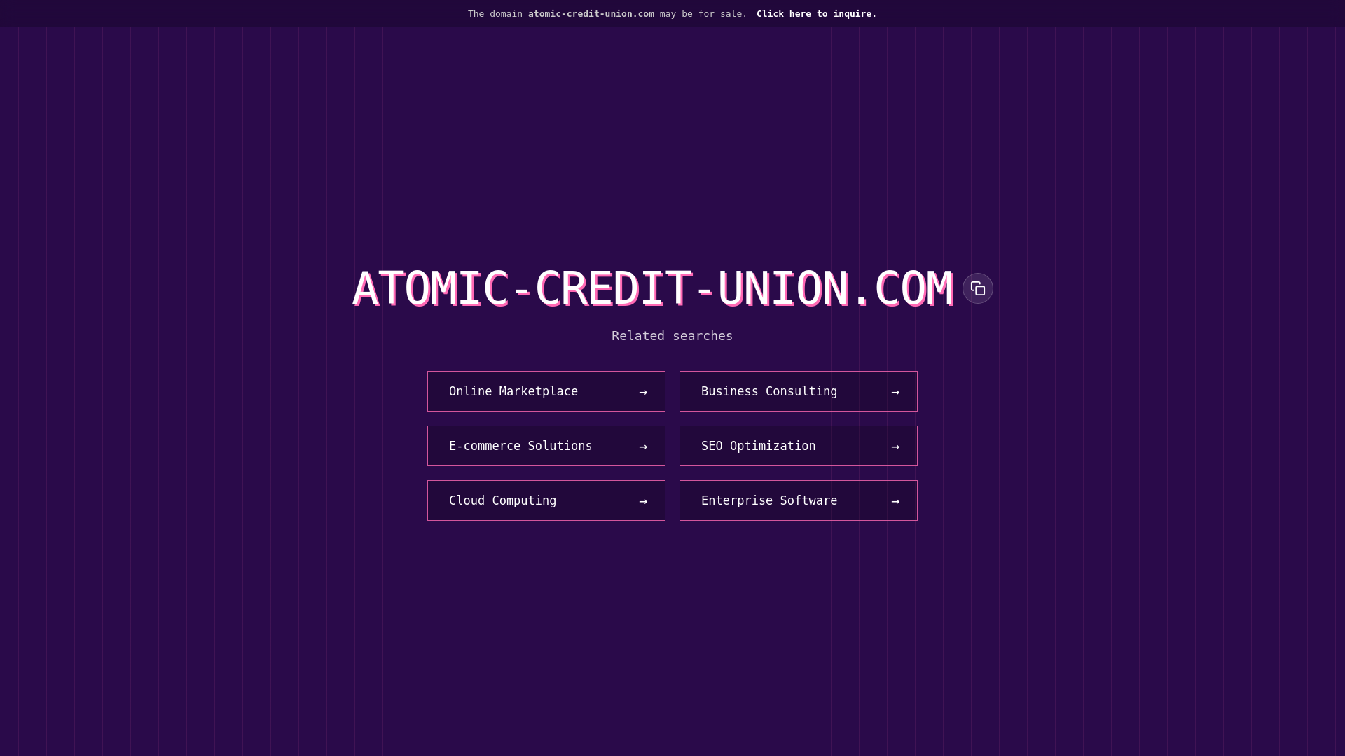 website screenshot of https://atomic-credit-union.com/