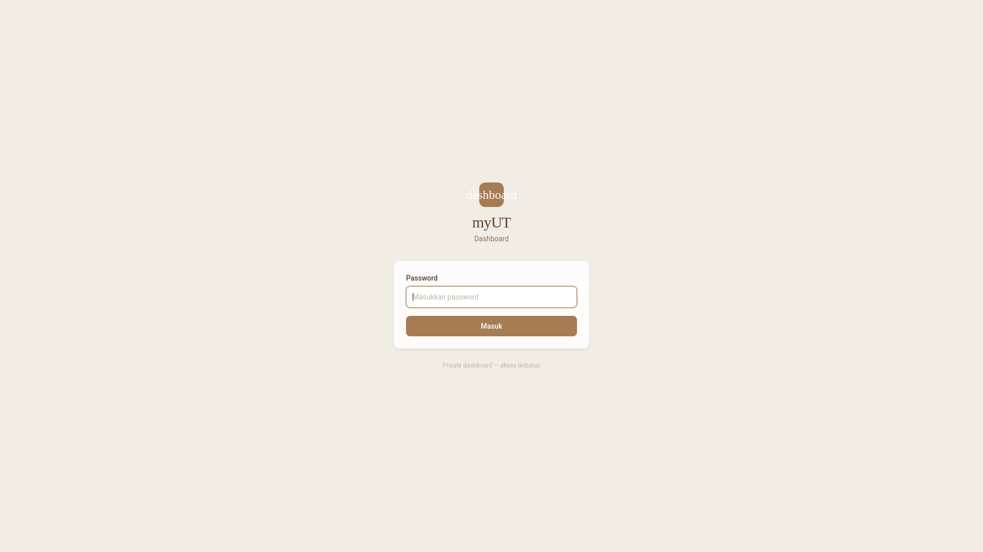 website screenshot of https://myut-dashboard.pages.dev/