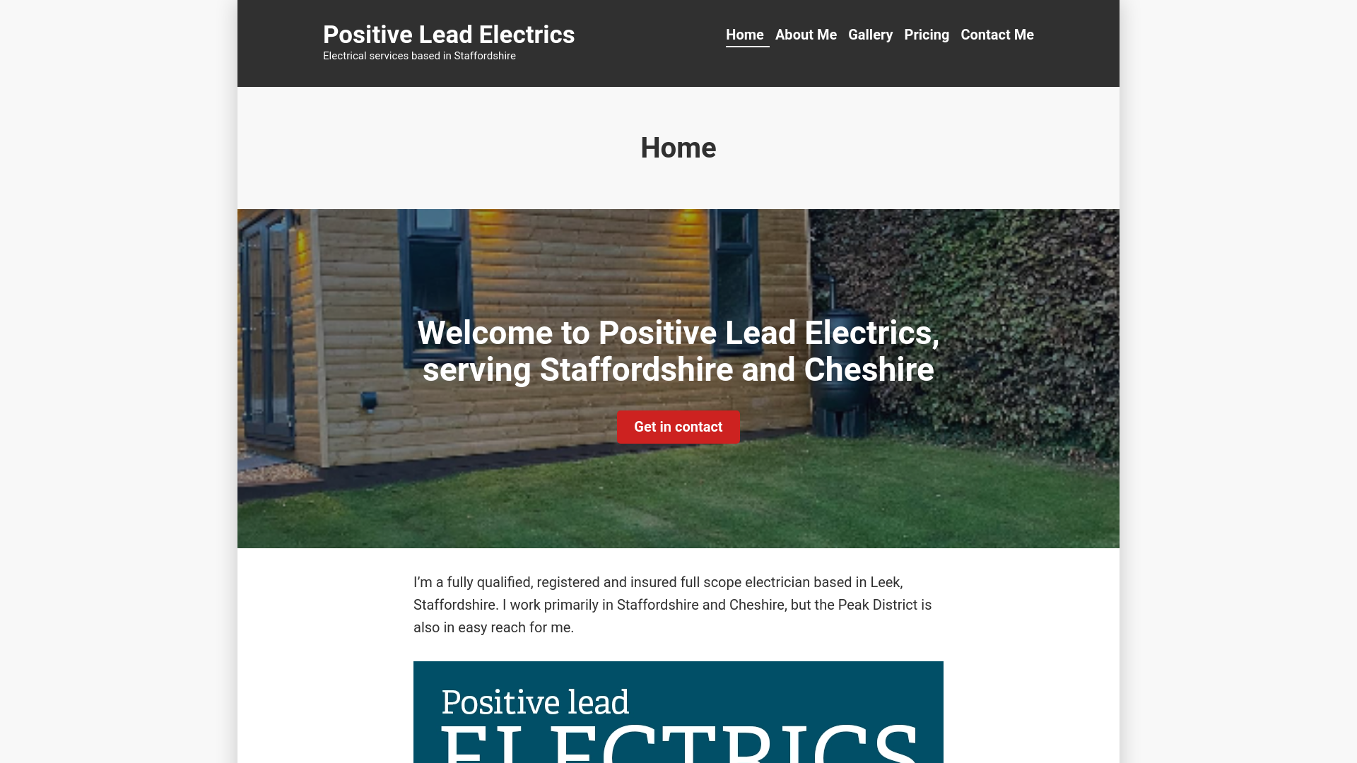 website screenshot of https://positivelead.co.uk/