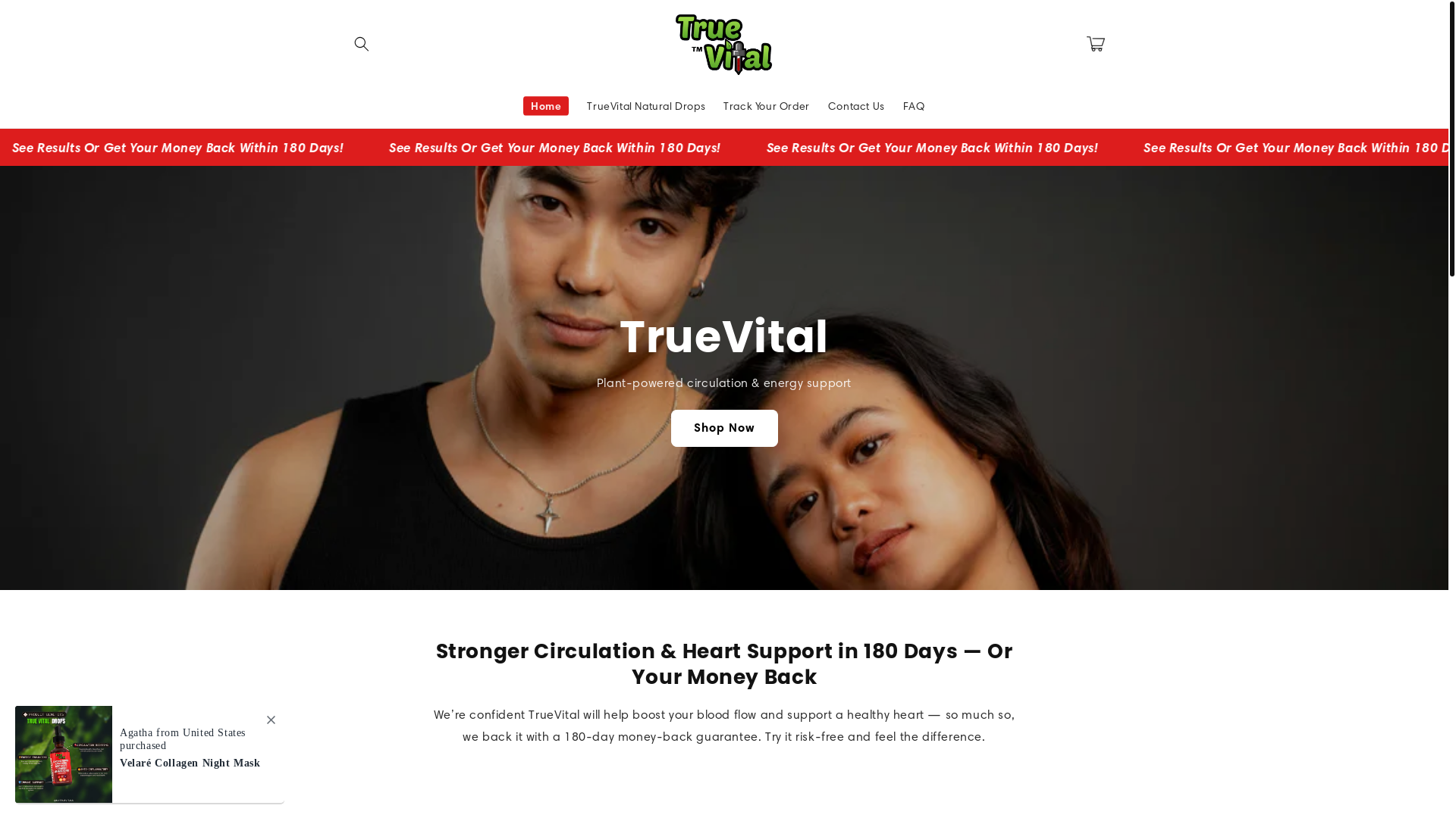 website screenshot of https://myvelare.com/
