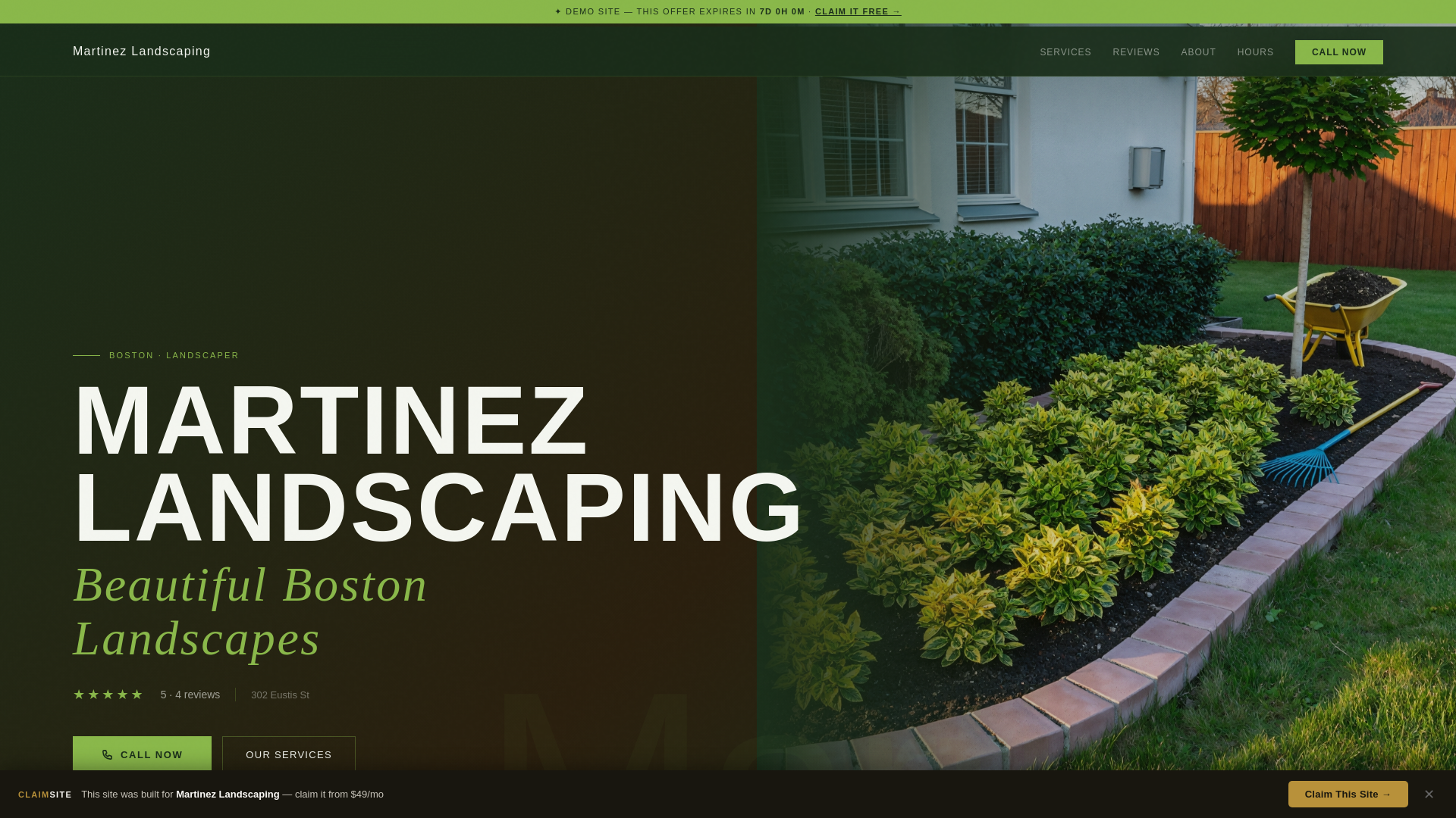 website screenshot of https://martinez-landscaping-p5ft.pages.dev/