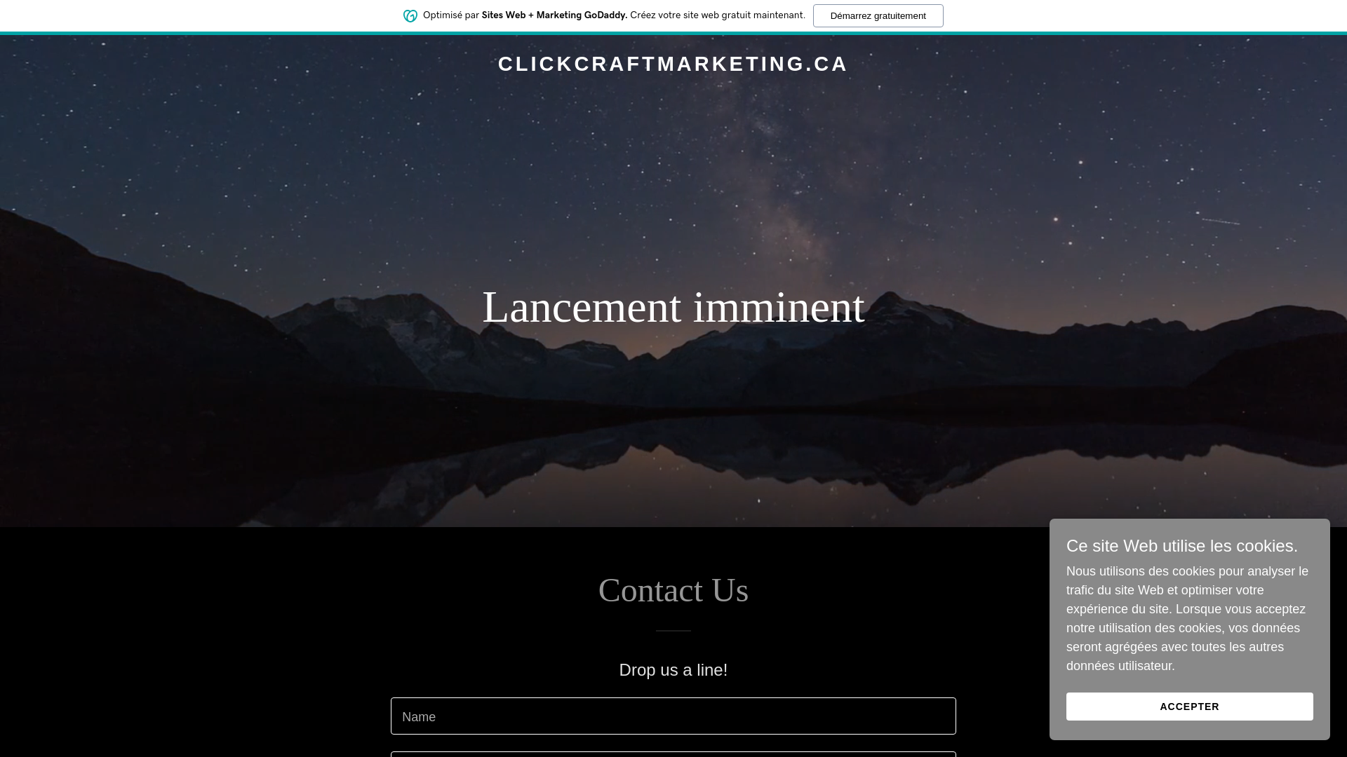 website screenshot of https://clickcraftmarketing.ca/