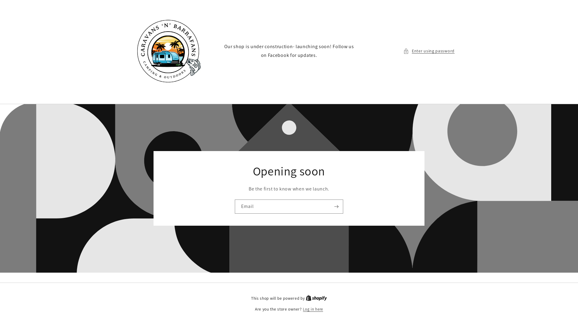 website screenshot of https://caravansnbarrafans.com.au/