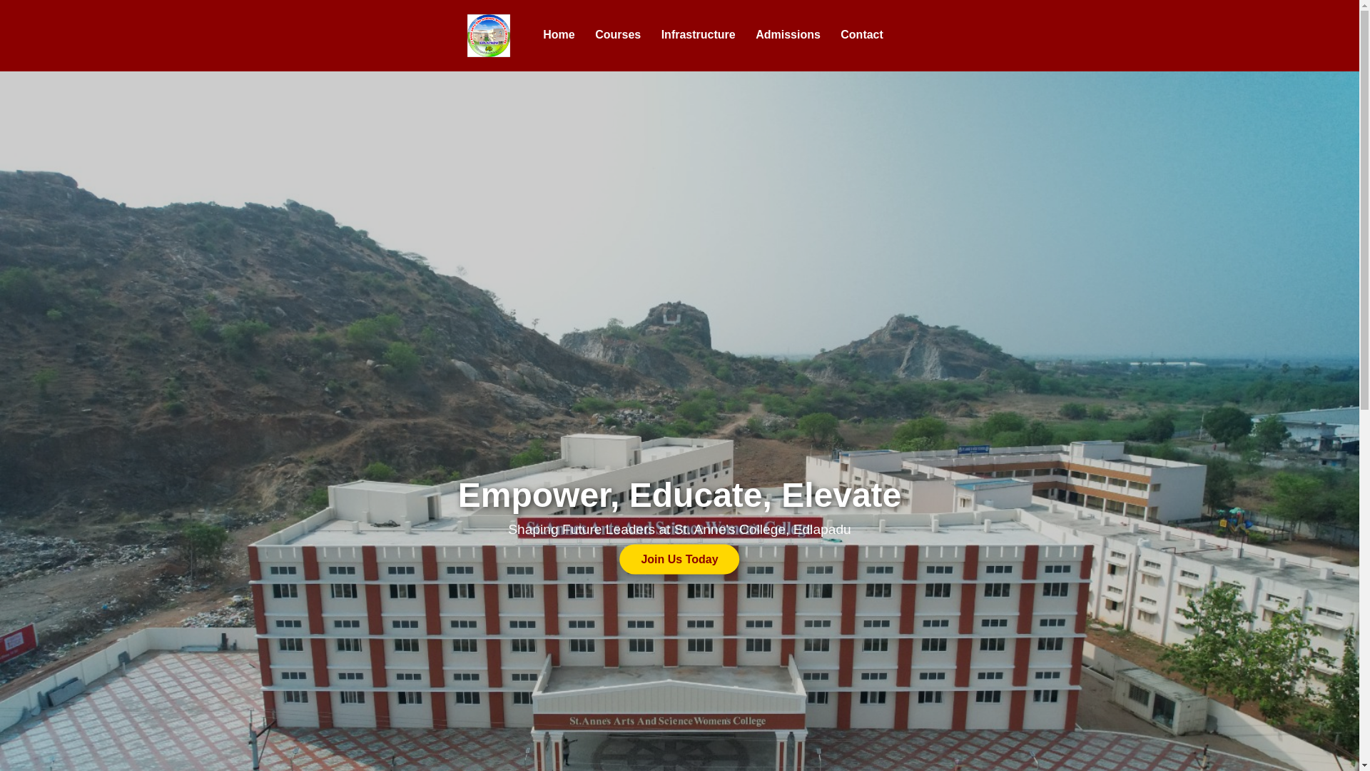 website screenshot of https://stanneswomenscollegeedlapadu.com/