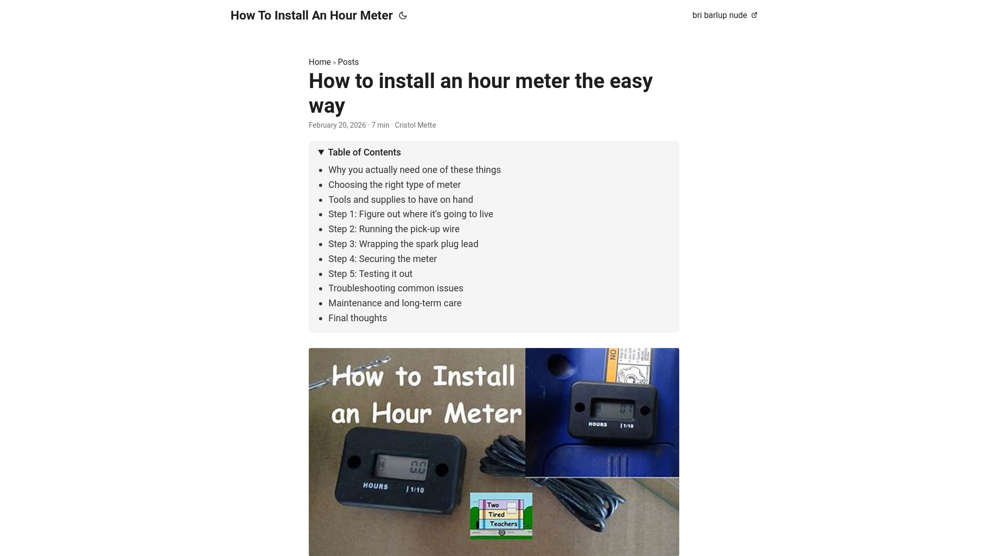 website screenshot of https://how-to-install-an-hour-meter.pages.dev/