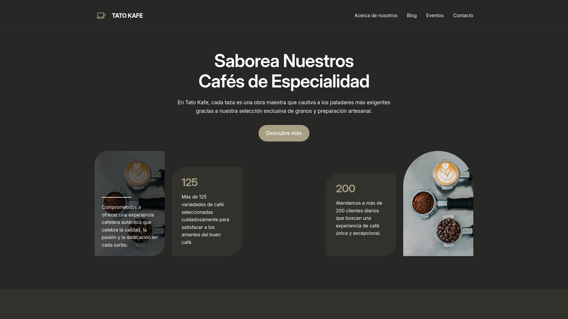 website screenshot of https://tatokafe.com/