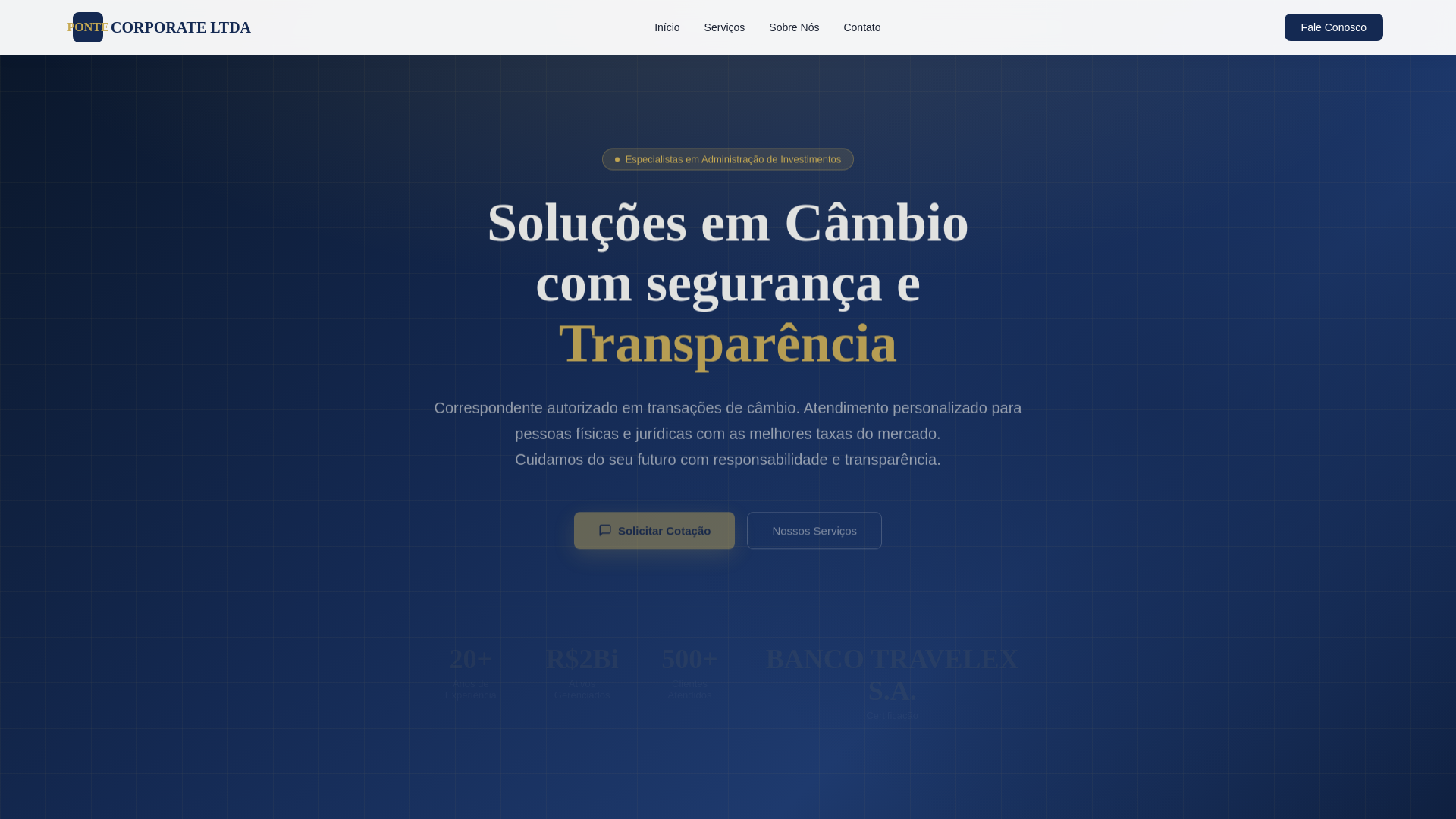 website screenshot of https://pontecorporateltda.blog/