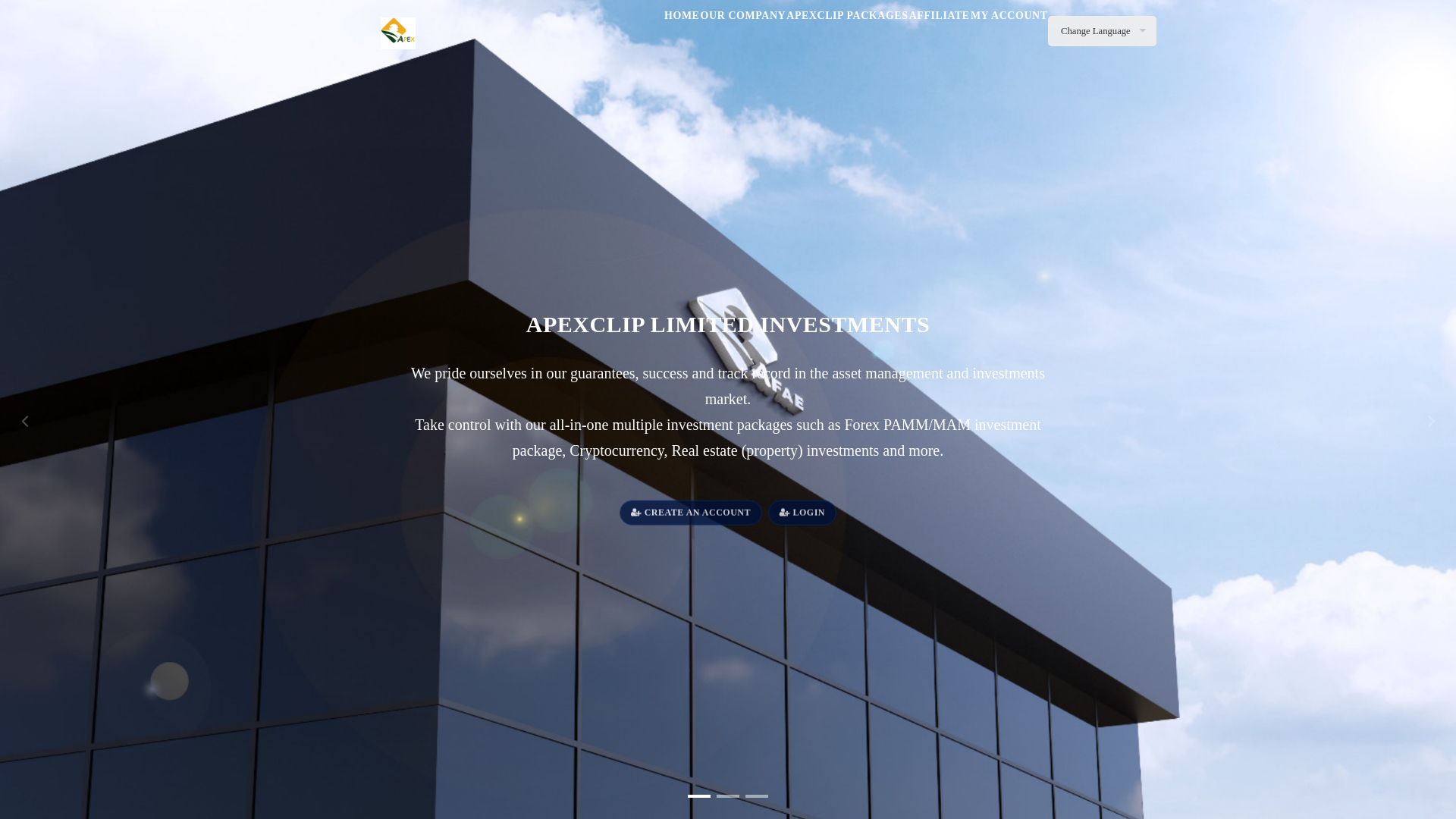website screenshot of http://www.apexclip.ltd