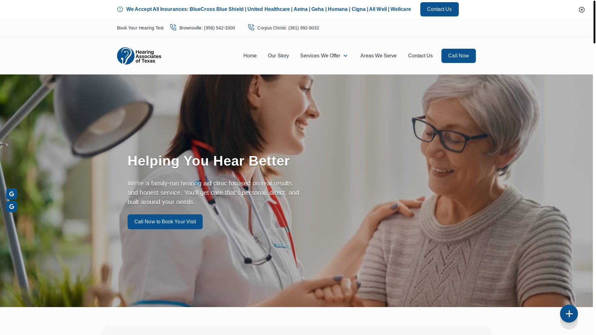 website screenshot of https://hearingassociatesoftexas.com/