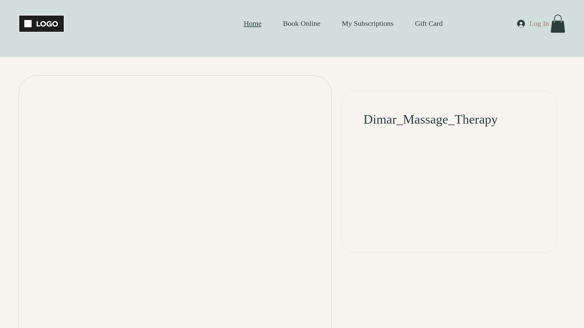 website screenshot of https://dimarmassage.com/