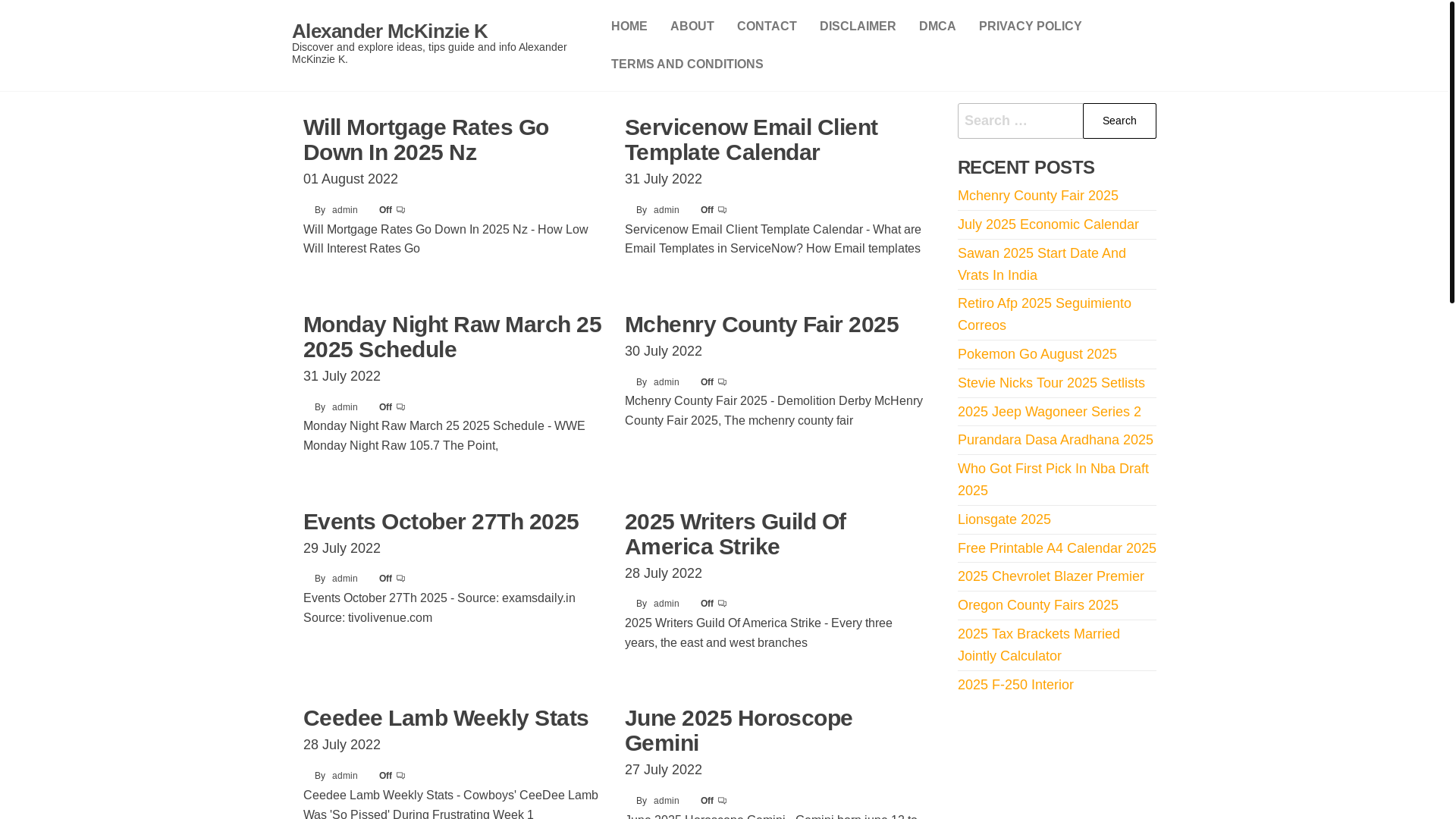 website screenshot of https://alexandermckinziek.pages.dev/