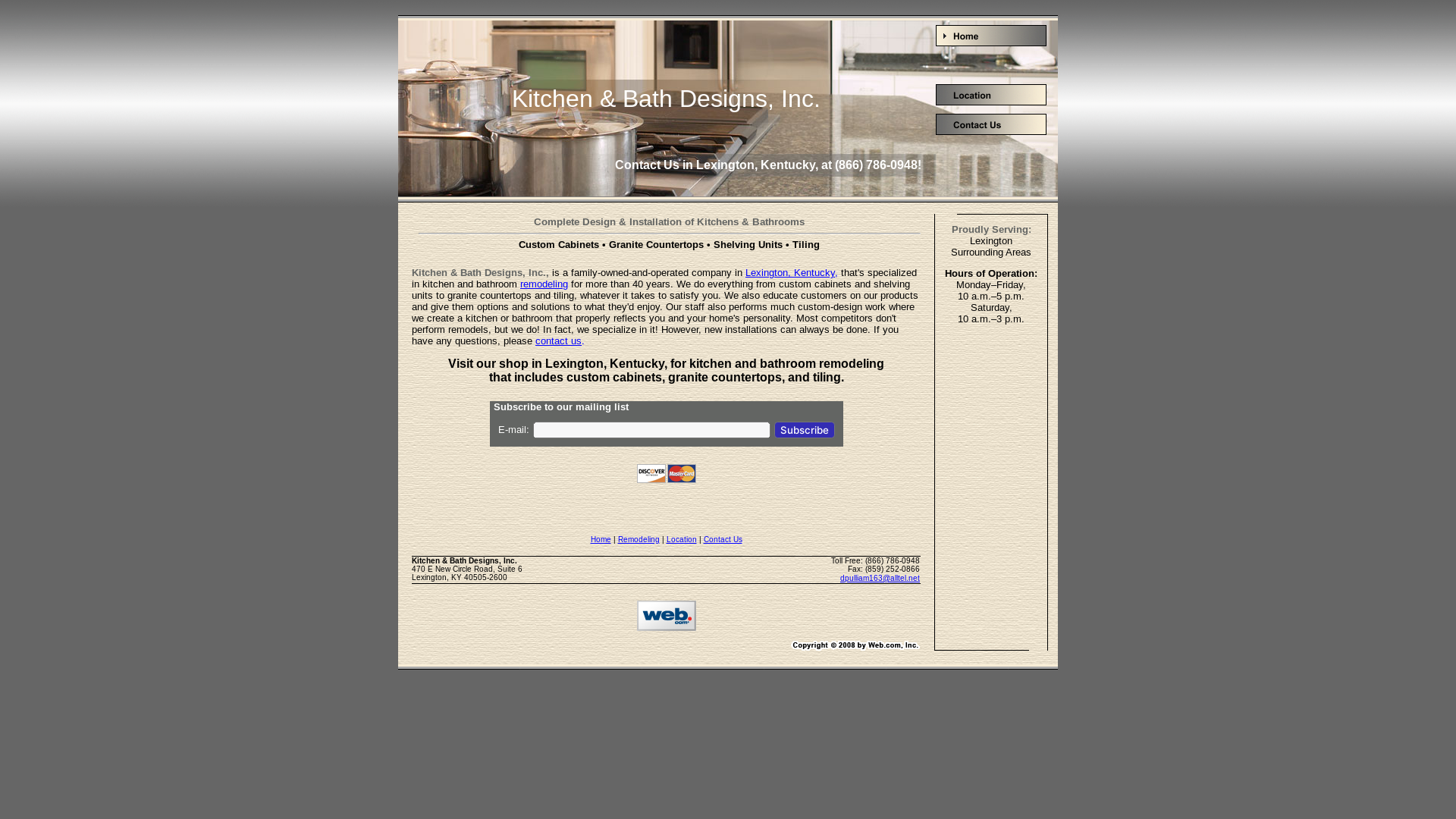 website screenshot of https://kitchenandbathdesignsinc.pages.dev/