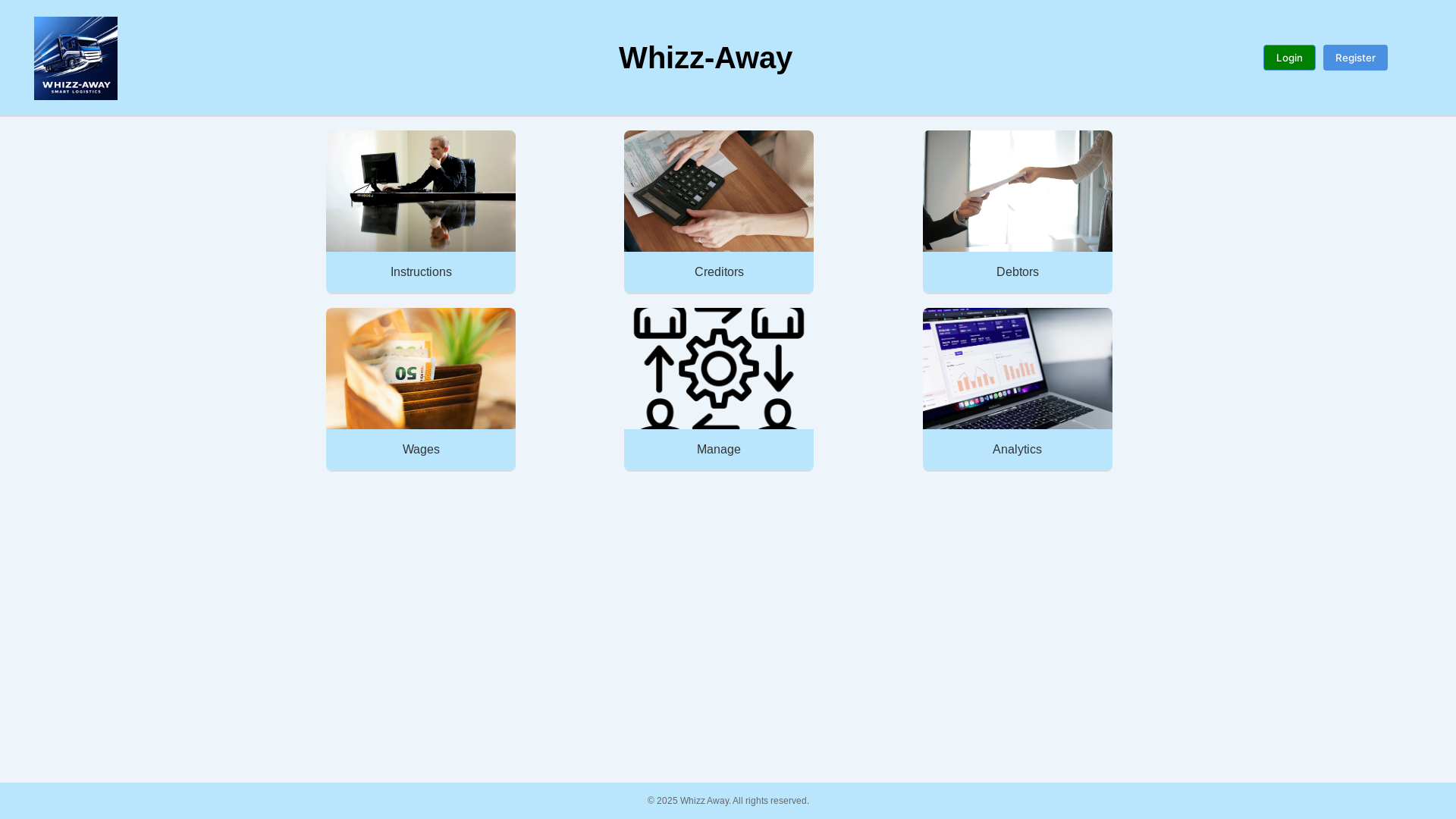 website screenshot of https://ksm-whizz-away.co.za/