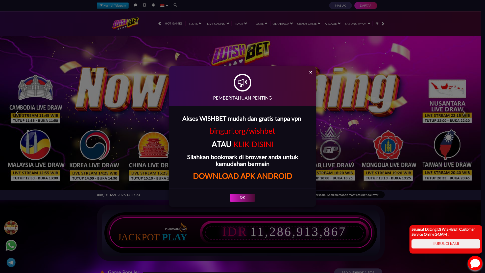 website screenshot of https://wishbet-official.homes/