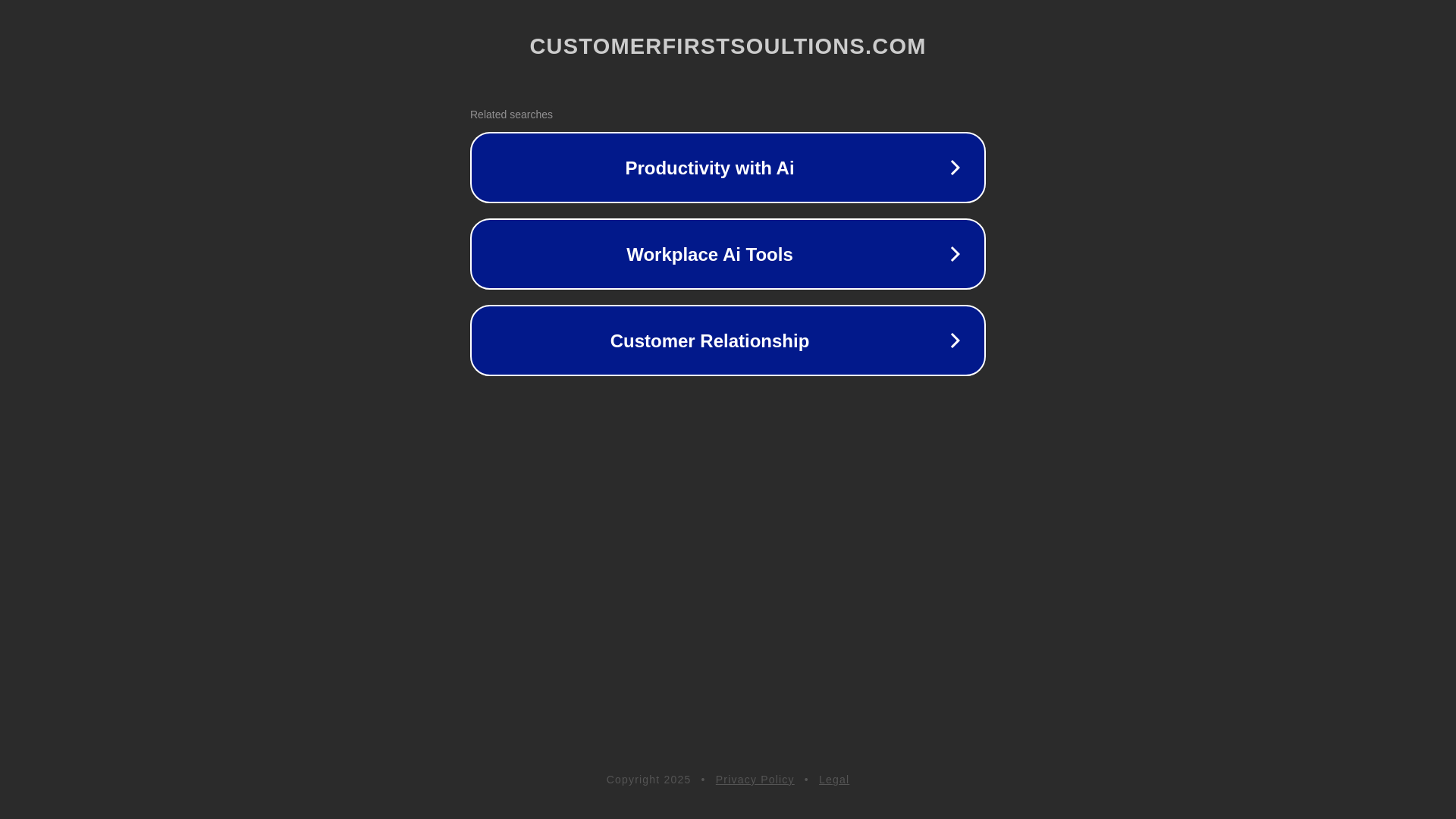 website screenshot of https://customerfirstsoultions.com/