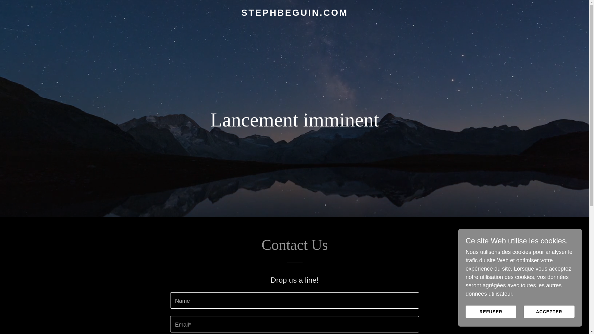 website screenshot of https://stephbeguin.com/