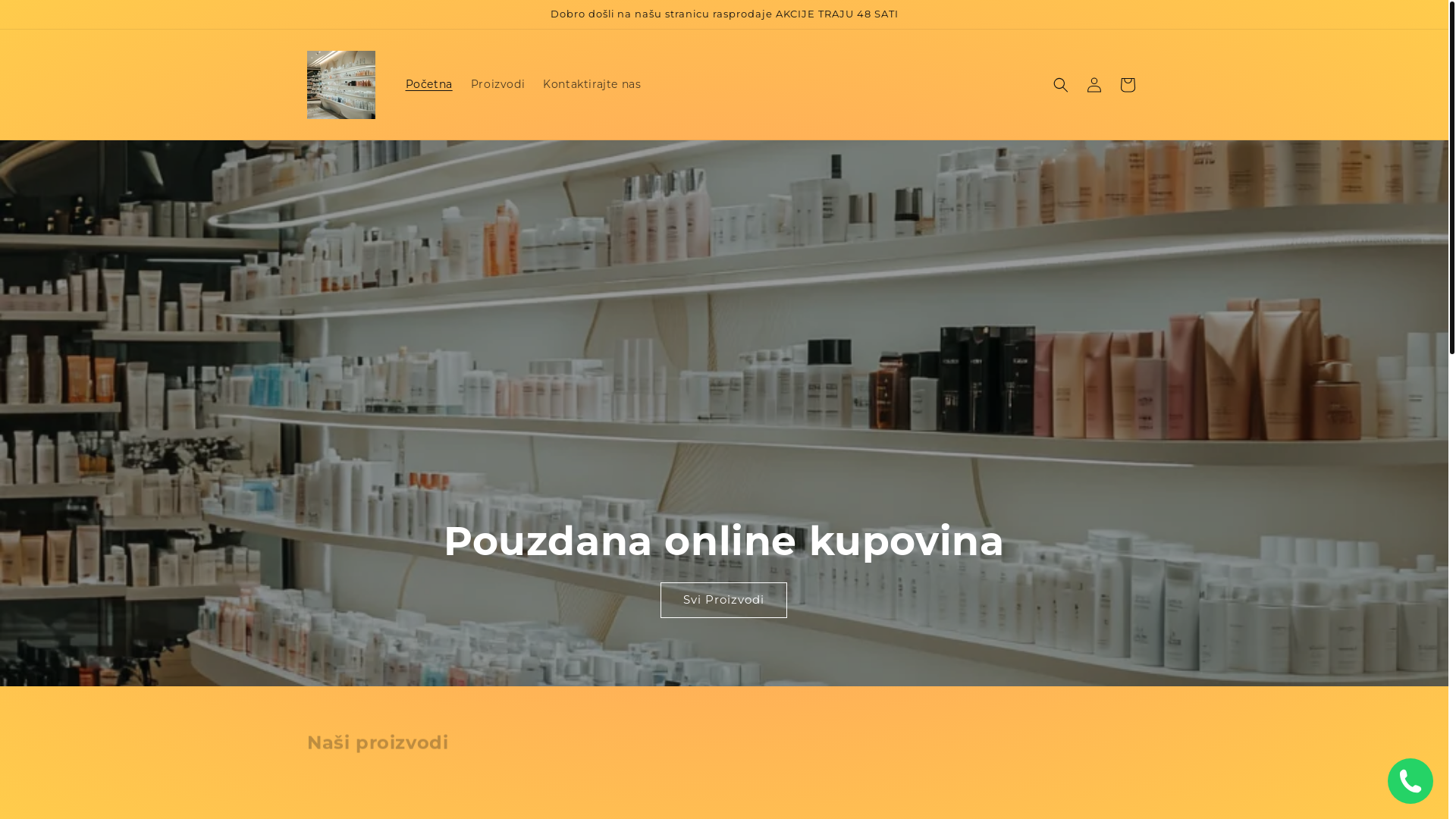 website screenshot of https://beautymarketsrbija.com/
