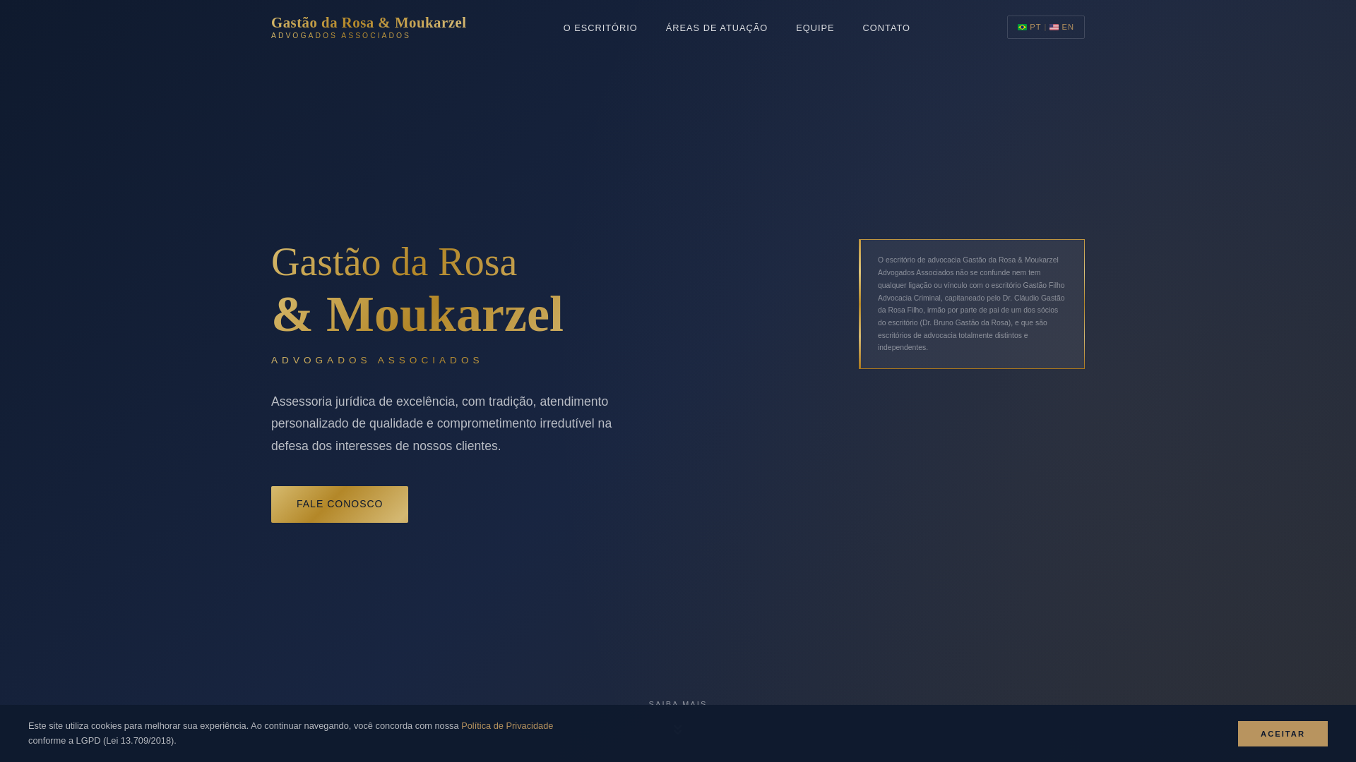 website screenshot of https://gastaoemoukarzel.adv.br