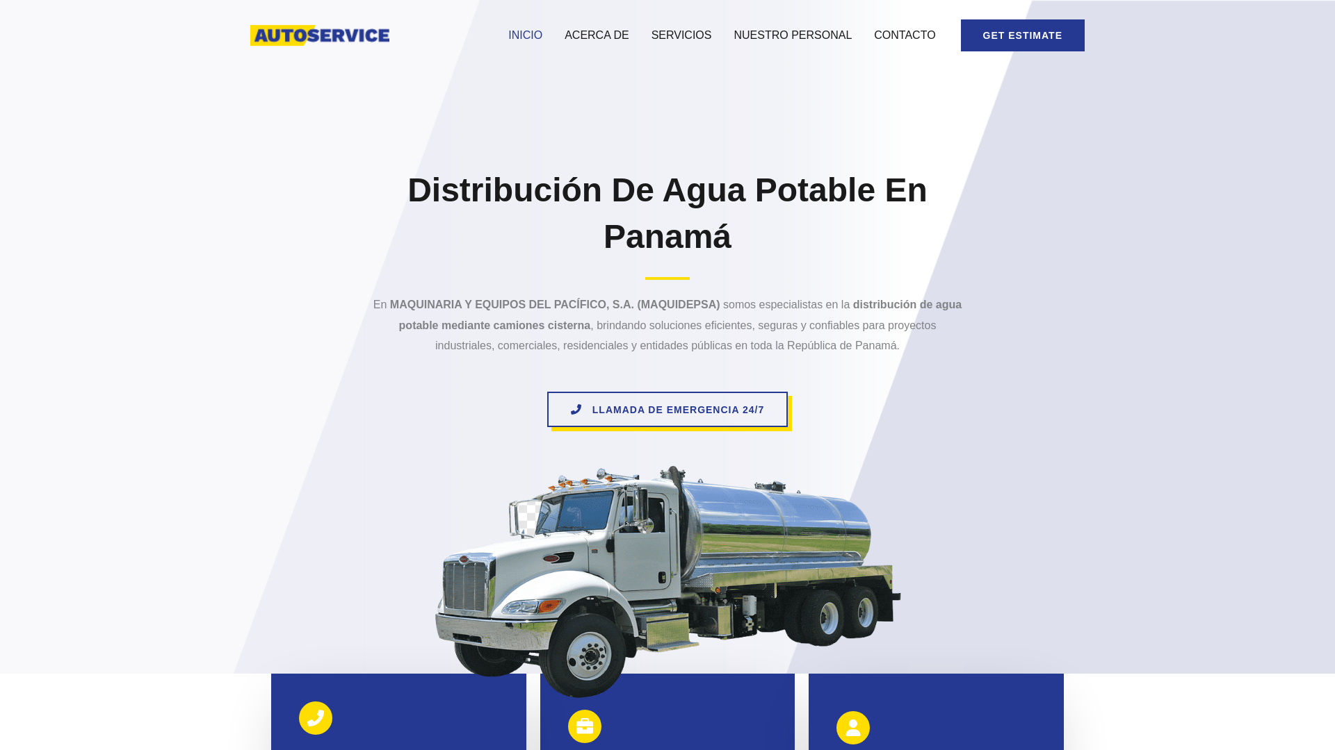 website screenshot of https://maquidepsa.com/