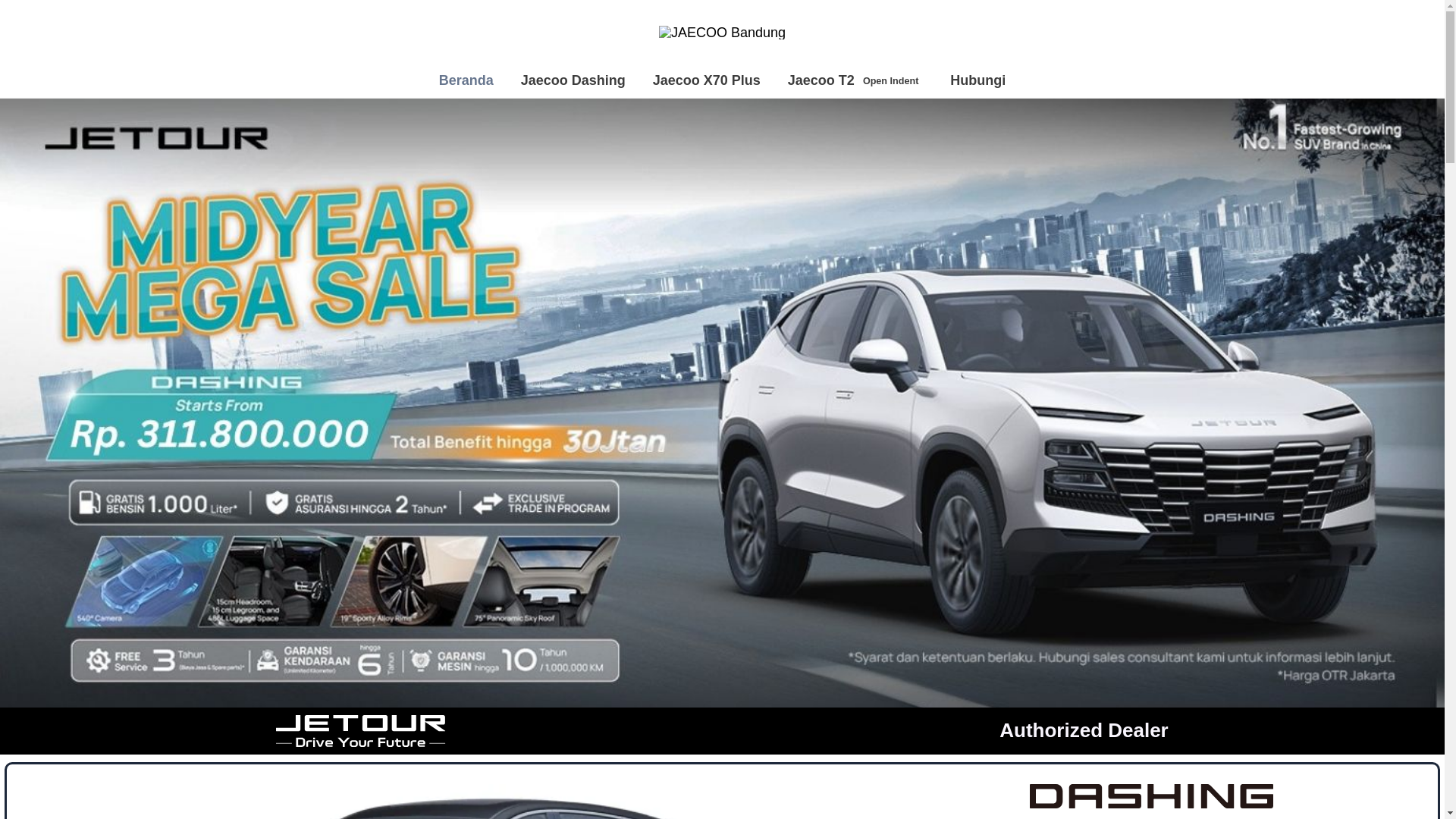website screenshot of https://dealerjaecoobandung.com/
