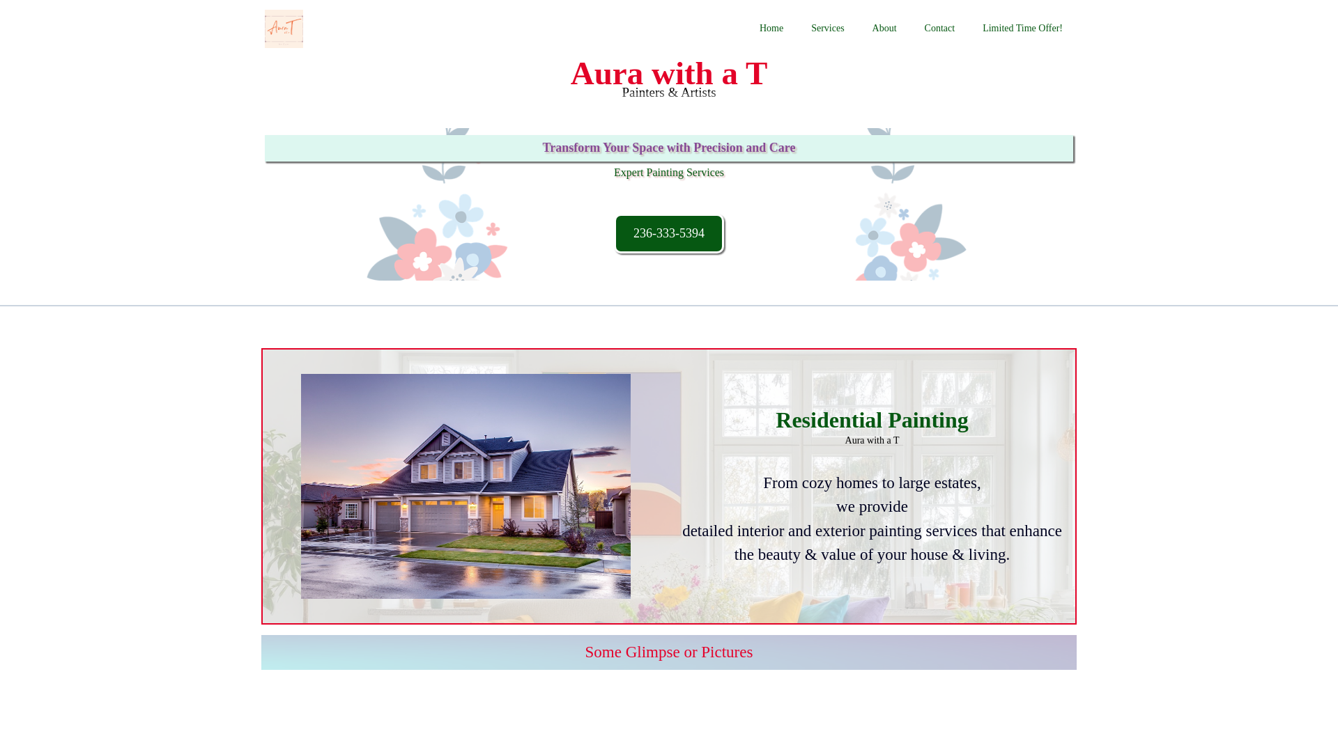 website screenshot of https://aurawithat.in
