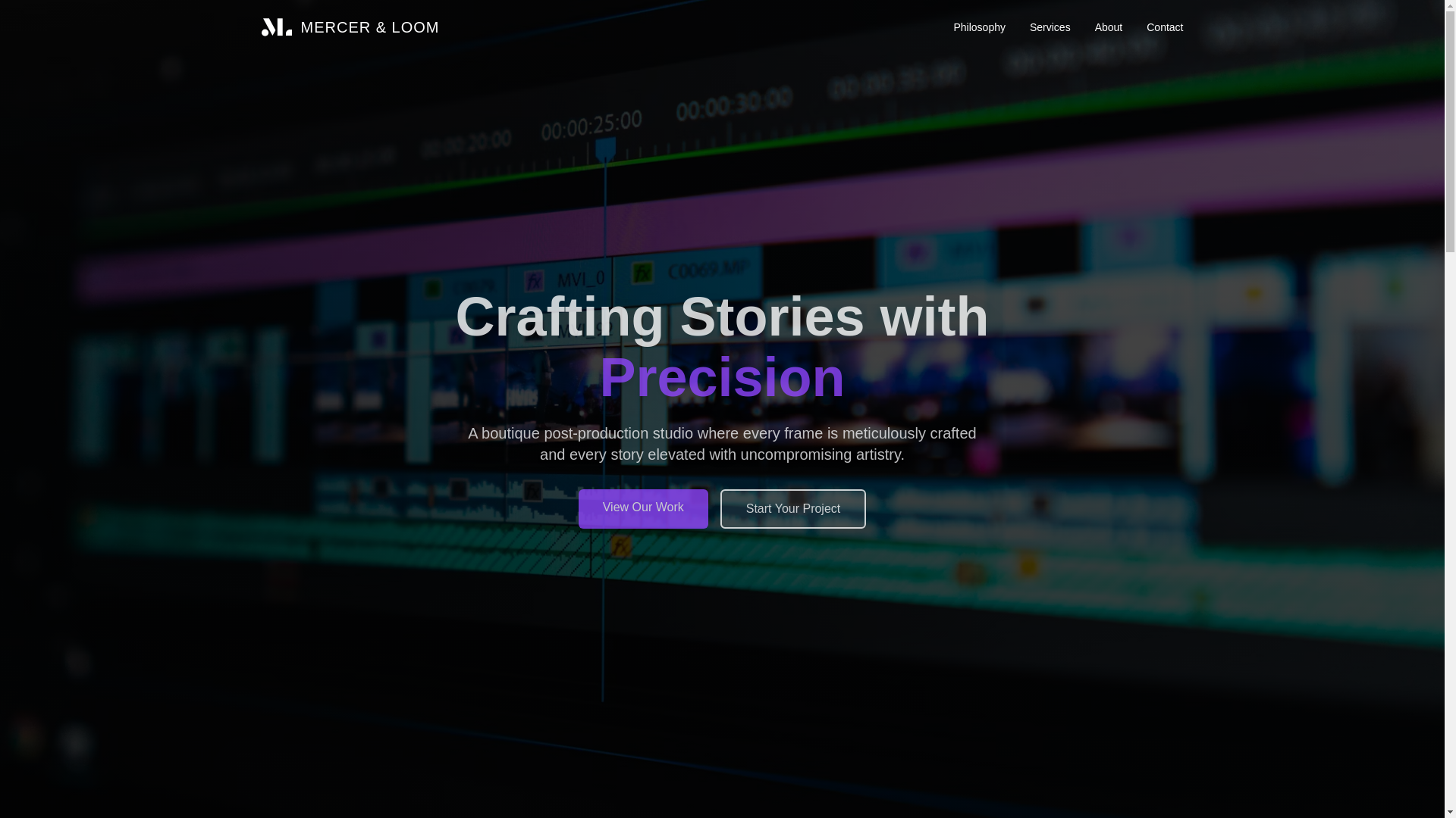 website screenshot of https://mercerloom.com/