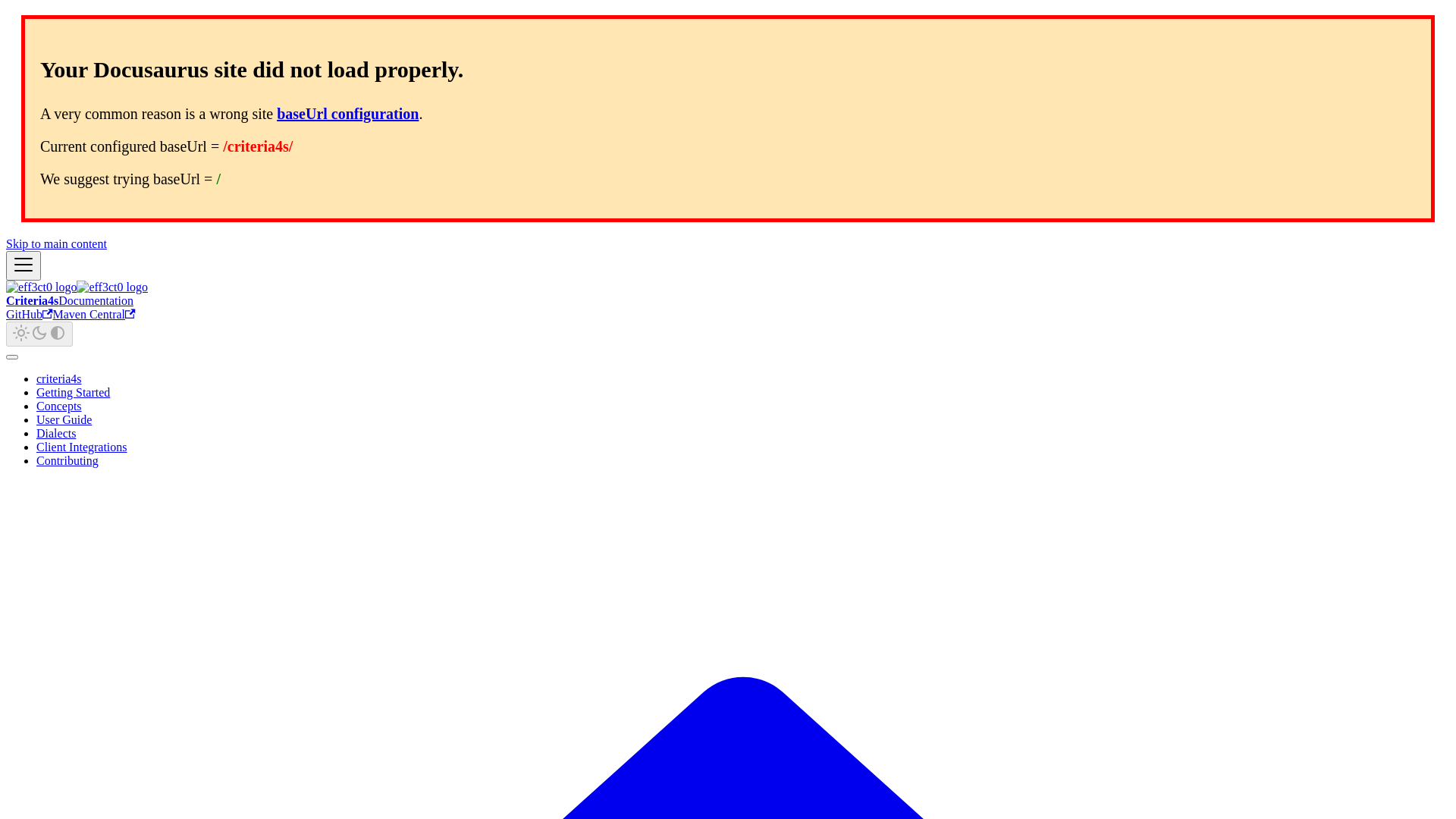 website screenshot of https://criteria4s.pages.dev/
