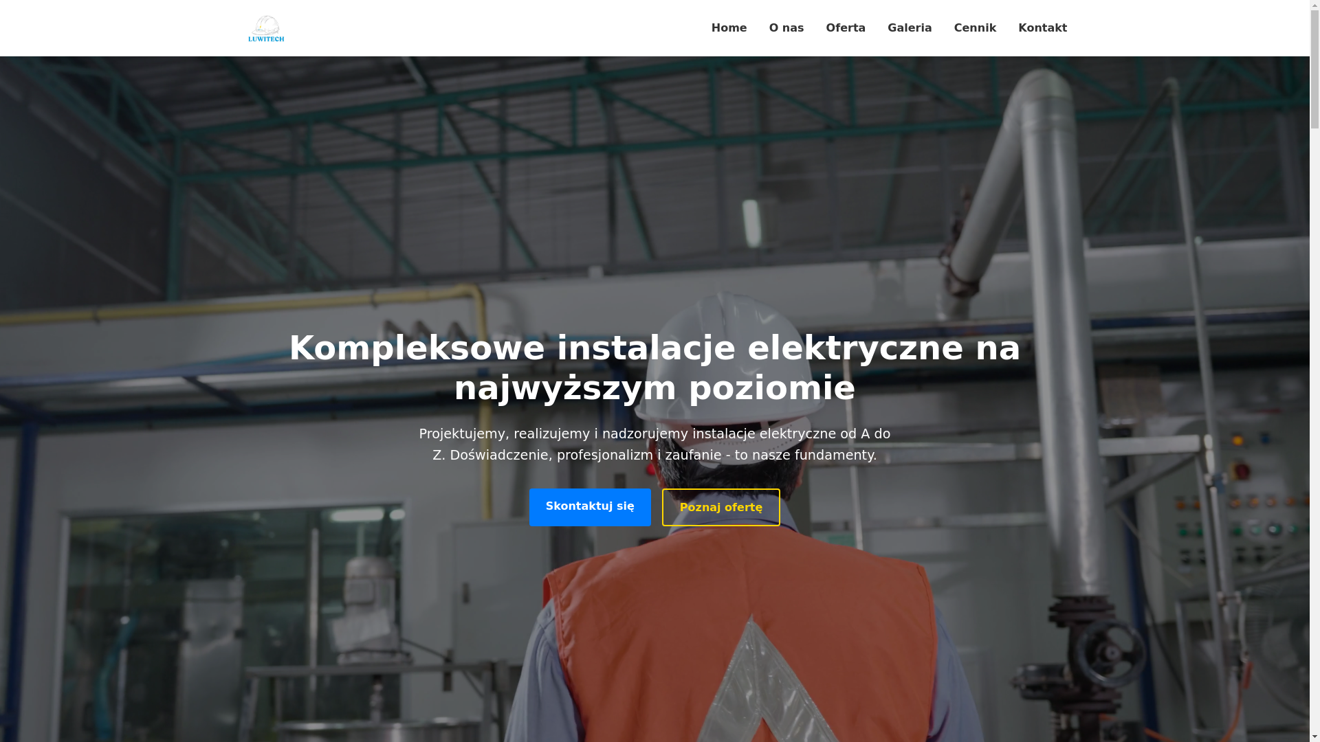 website screenshot of https://luwitech.pl/